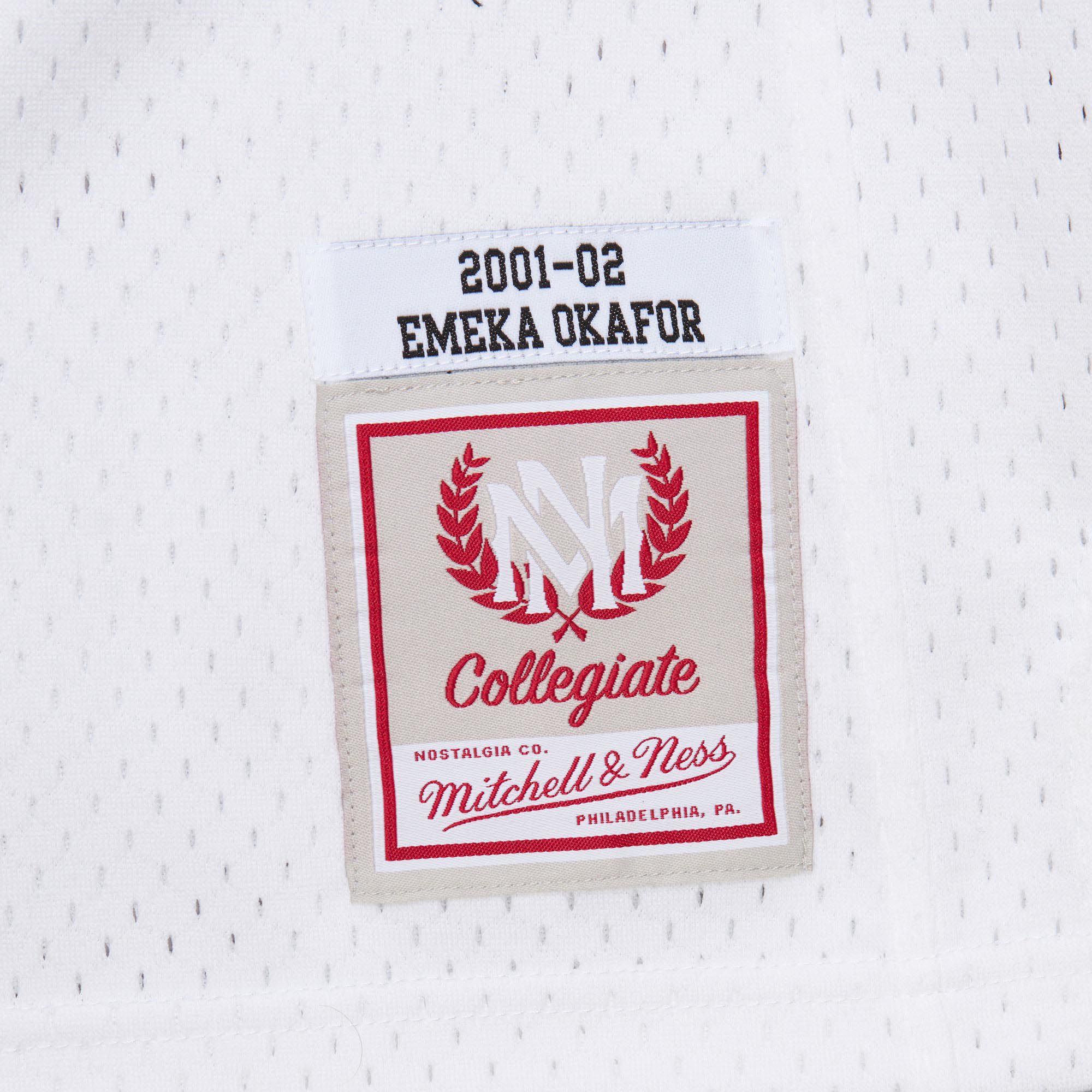 Mitchell & Ness Men's UConn Huskies Emeka Okafor #50 White Legacy Basketball Jersey product image