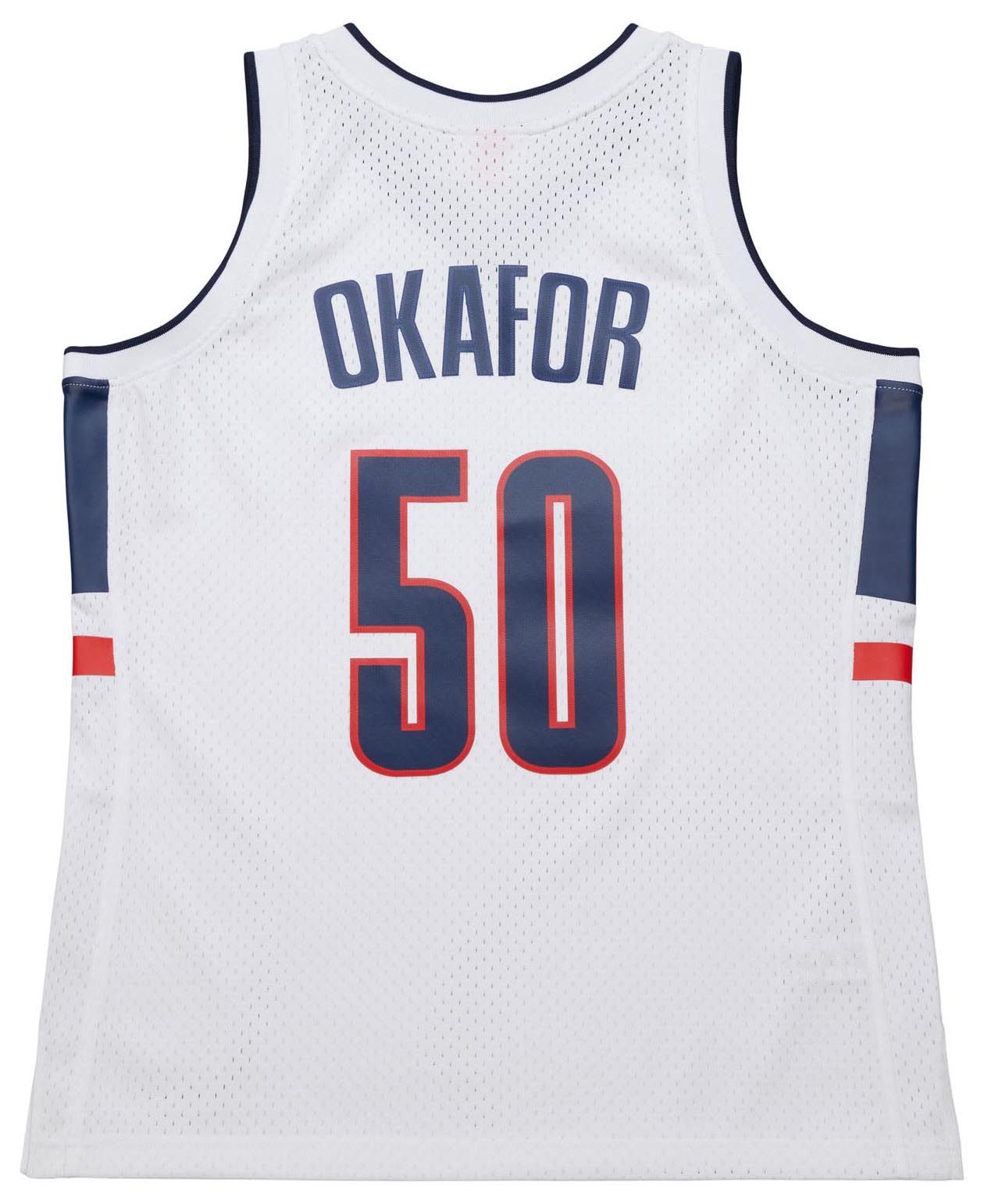 Mitchell & Ness Men's UConn Huskies Emeka Okafor #50 White Legacy Basketball Jersey product image