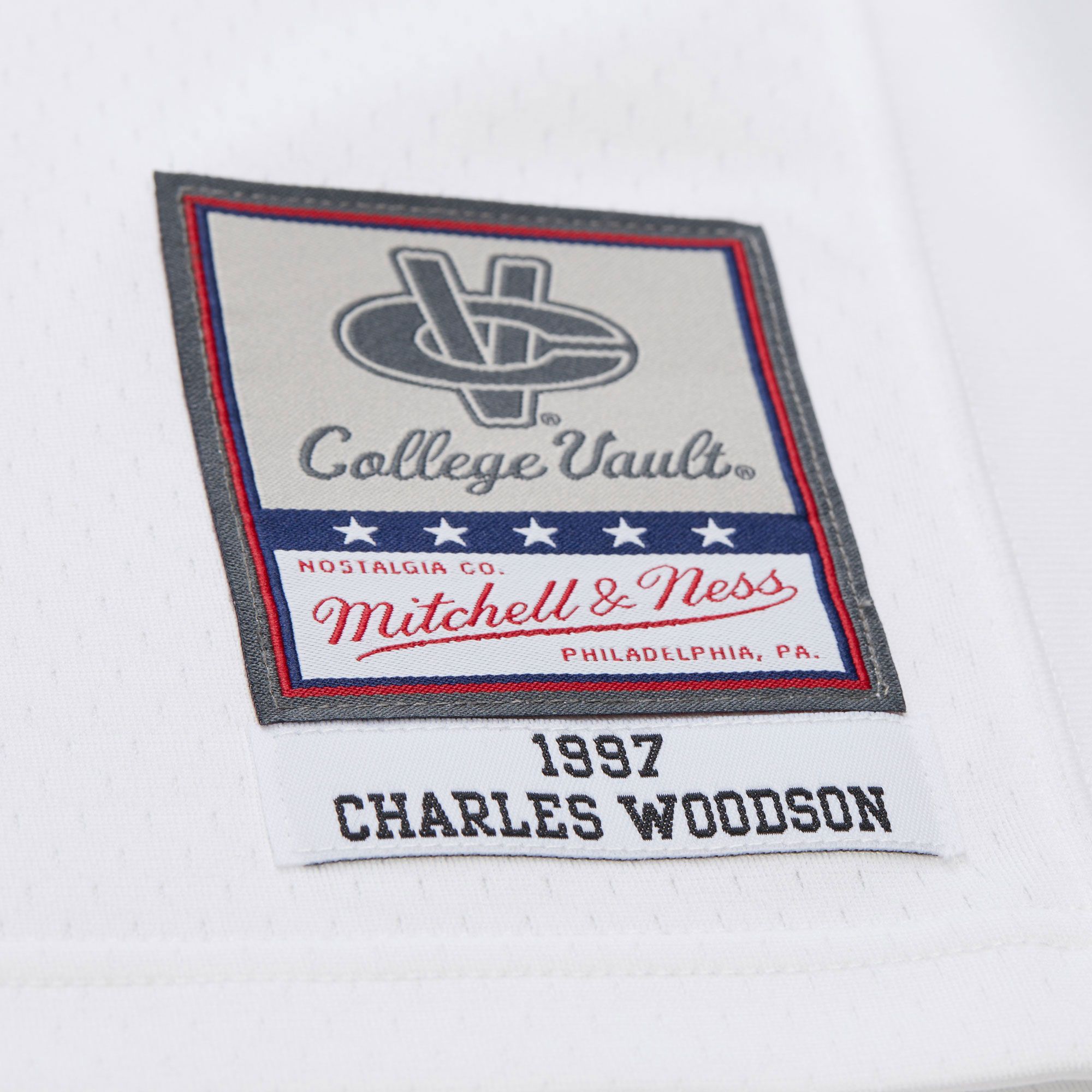 Mitchell & Ness Adult Michigan Wolverines Charles Woodson #2 White 1997 Jersey product image
