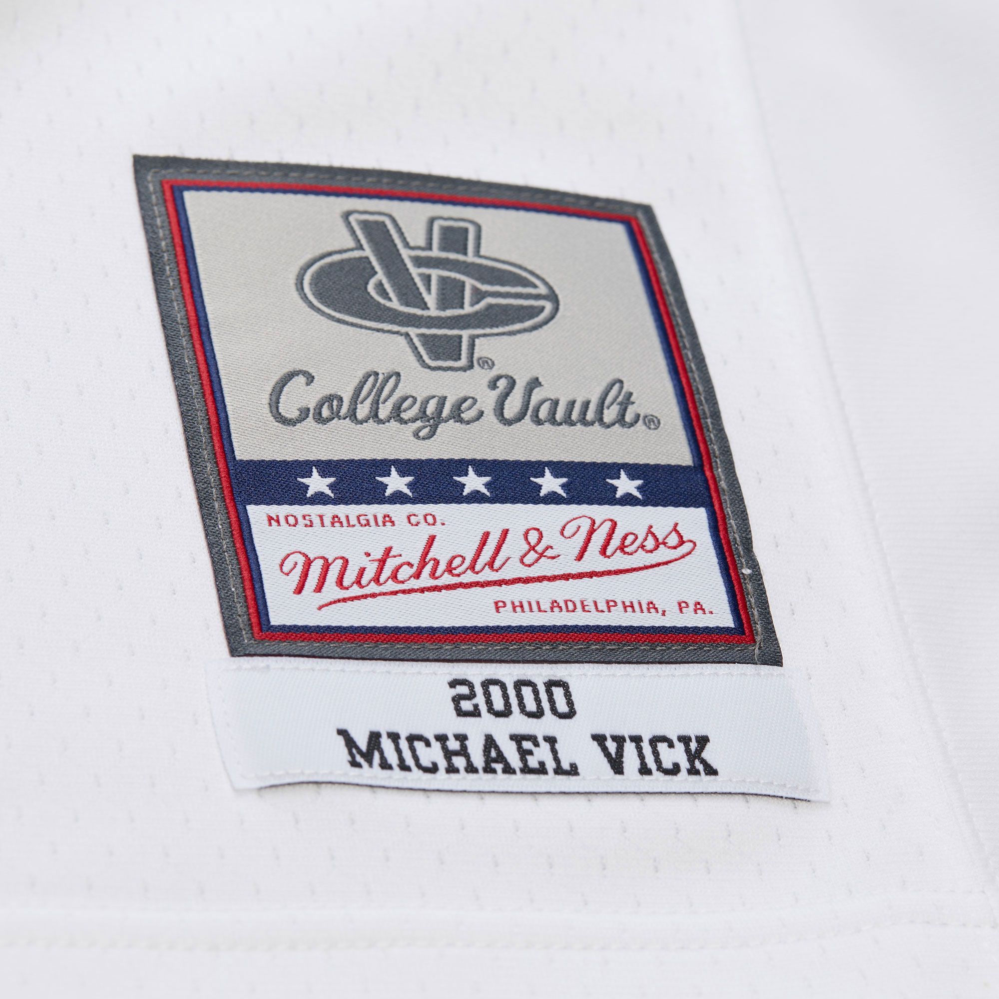Mitchell & Ness Adult Virginia Tech Hokies Michael Vick #7 White 2000 Jersey product image