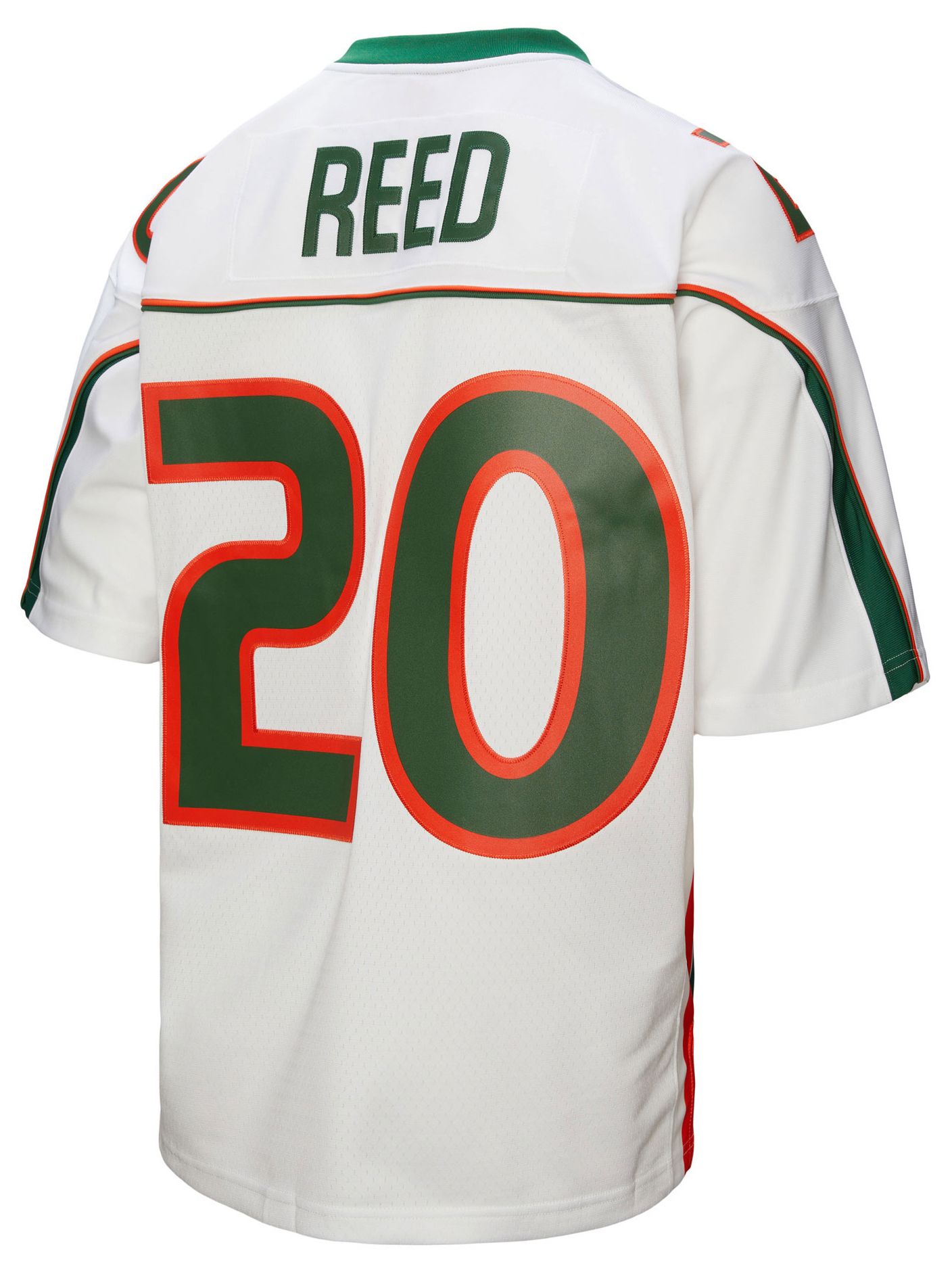 Mitchell & Ness Men's Miami Hurricanes Ed Reed #21 White Football Jersey product image