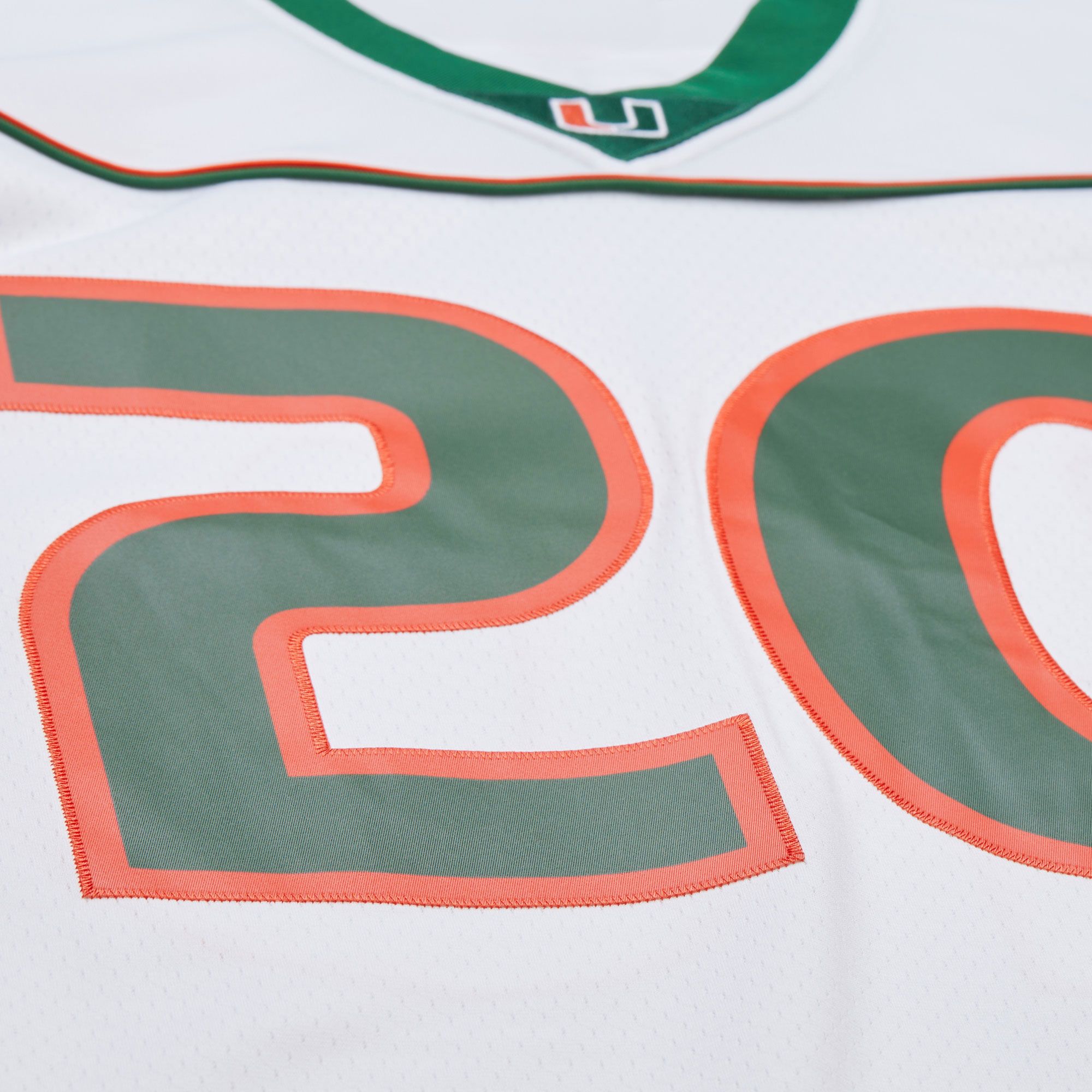Mitchell & Ness Men's Miami Hurricanes Ed Reed #21 White Football Jersey product image