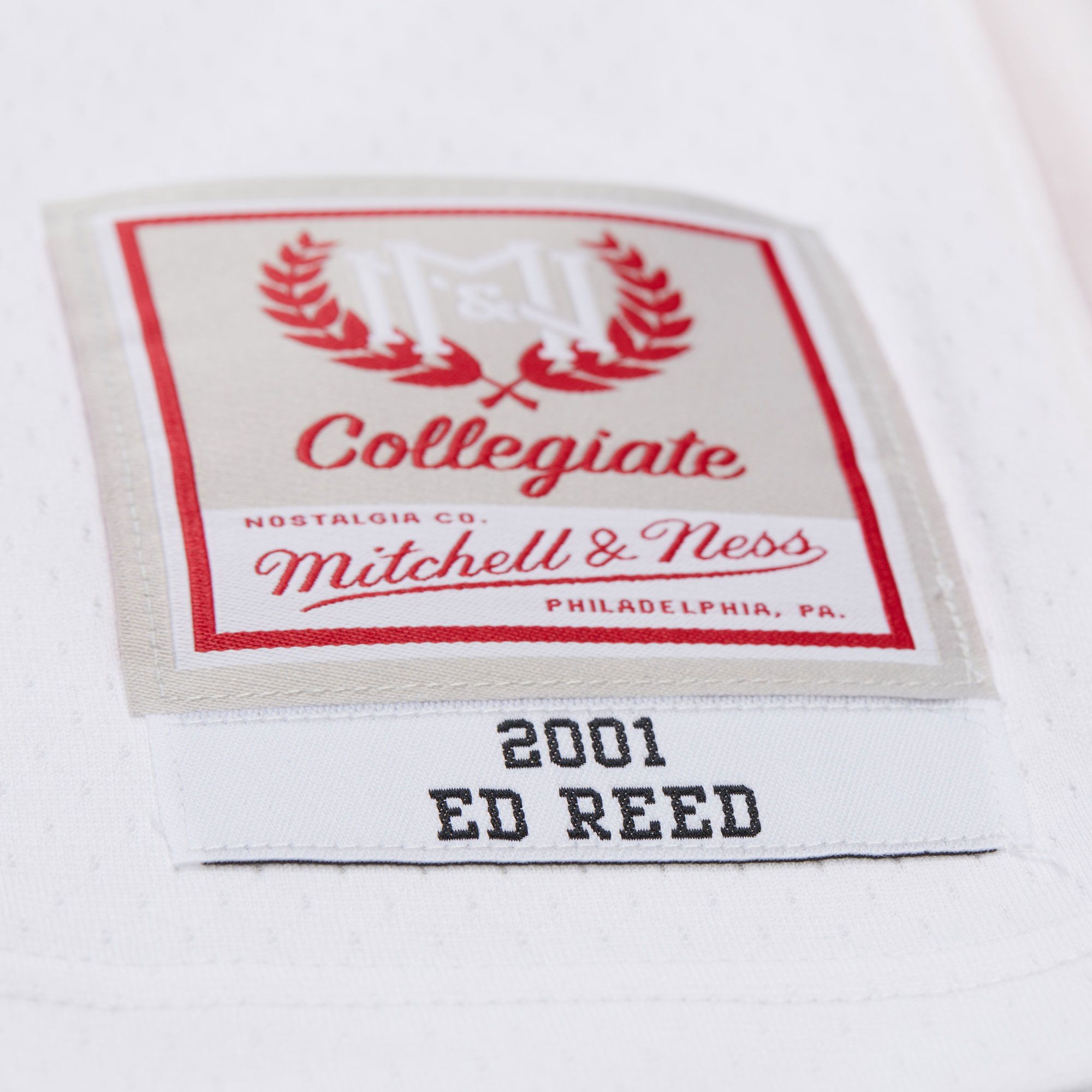 Mitchell & Ness Men's Miami Hurricanes Ed Reed #21 White Football Jersey product image