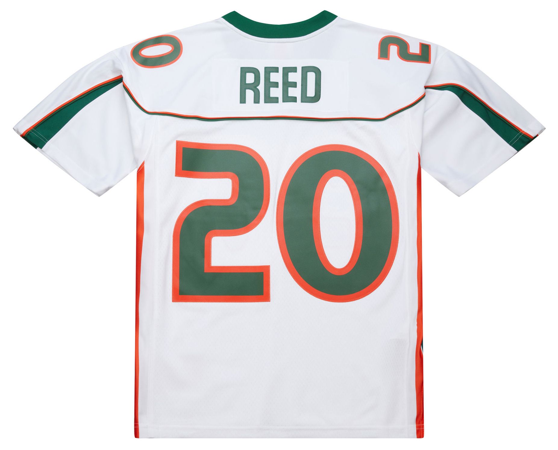 Mitchell & Ness Men's Miami Hurricanes Ed Reed #21 White Football Jersey product image