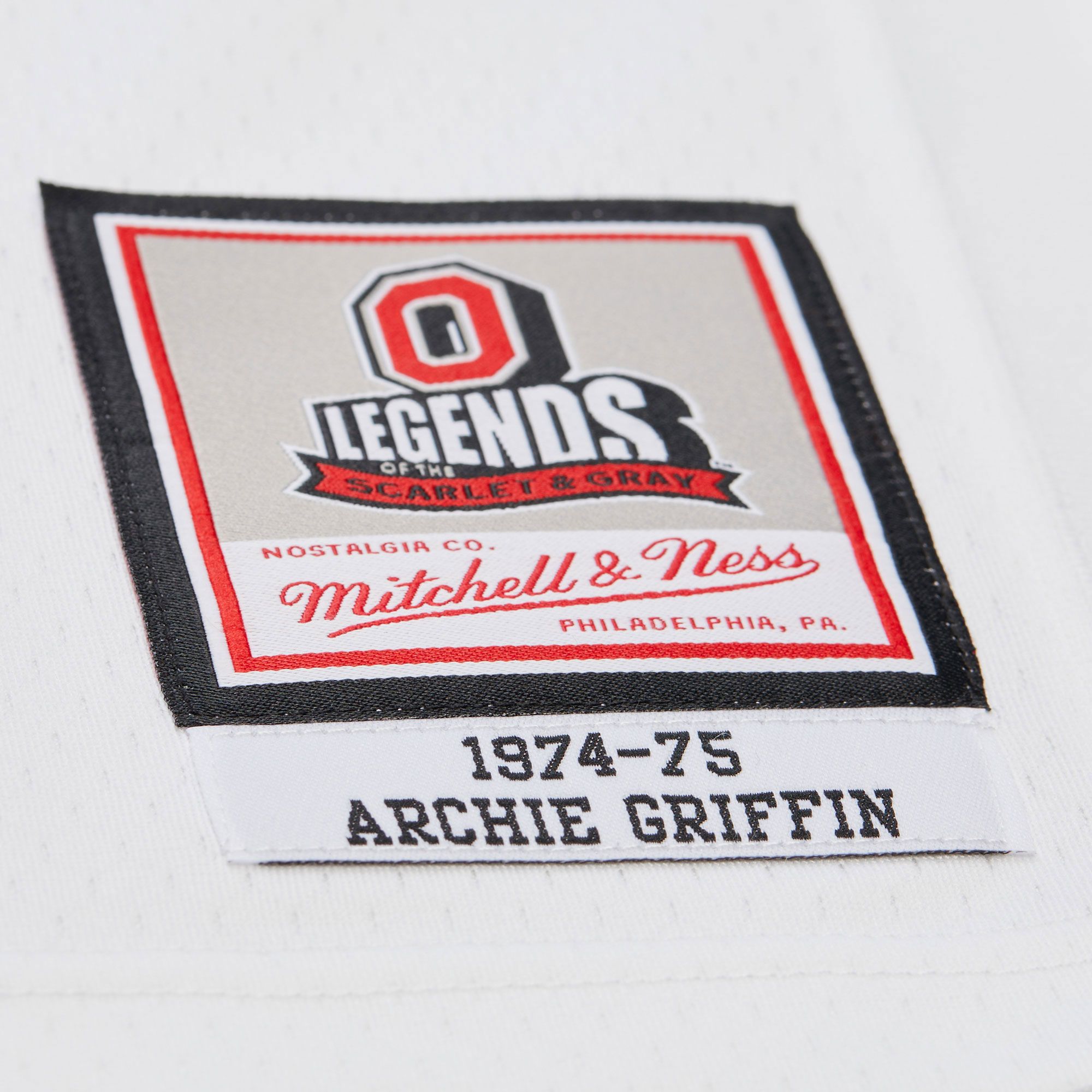 Mitchell & Ness Men's Ohio State Buckeyes Archie Griffin #75 White Jersey product image