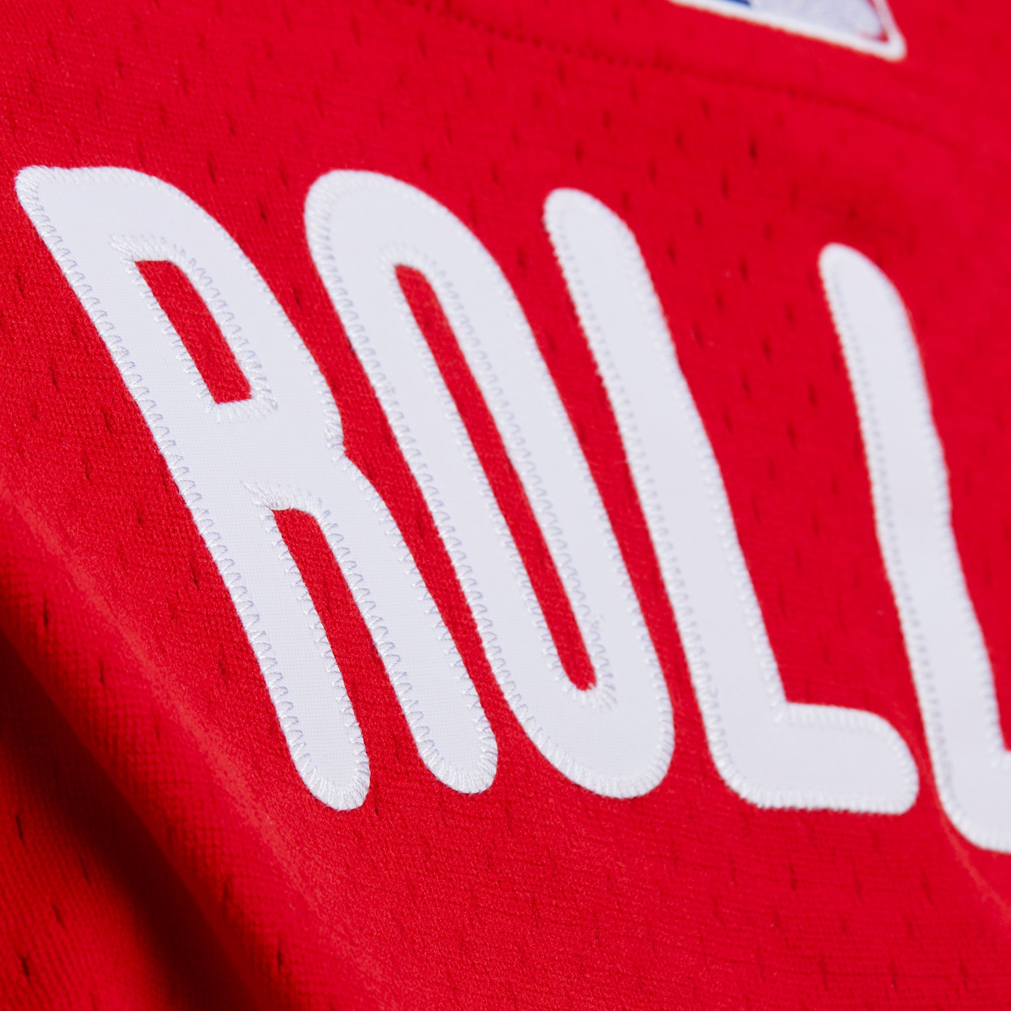 Mitchell & Ness Men's Philadelphia Phillies Jimmy Rollins #11 Red Mesh Alternate Jersey product image