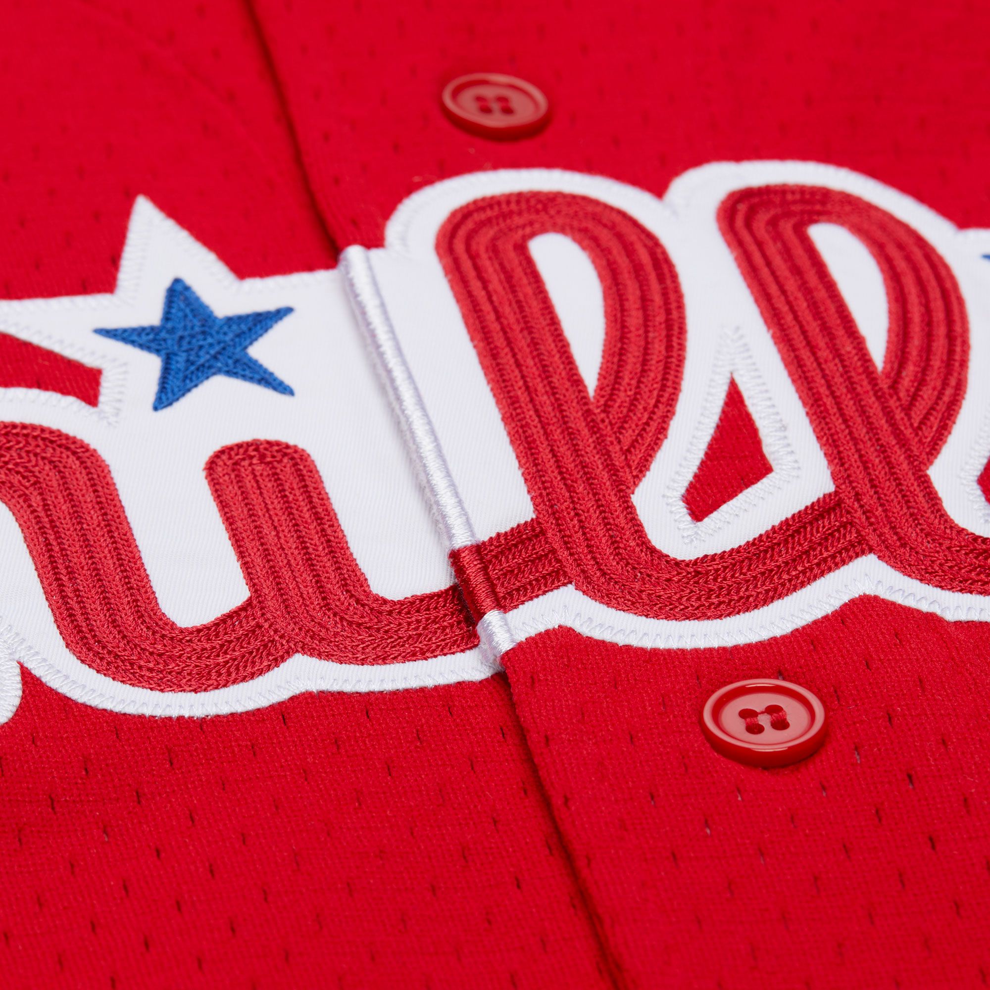 Mitchell & Ness Men's Philadelphia Phillies Jimmy Rollins #11 Red Mesh Alternate Jersey product image