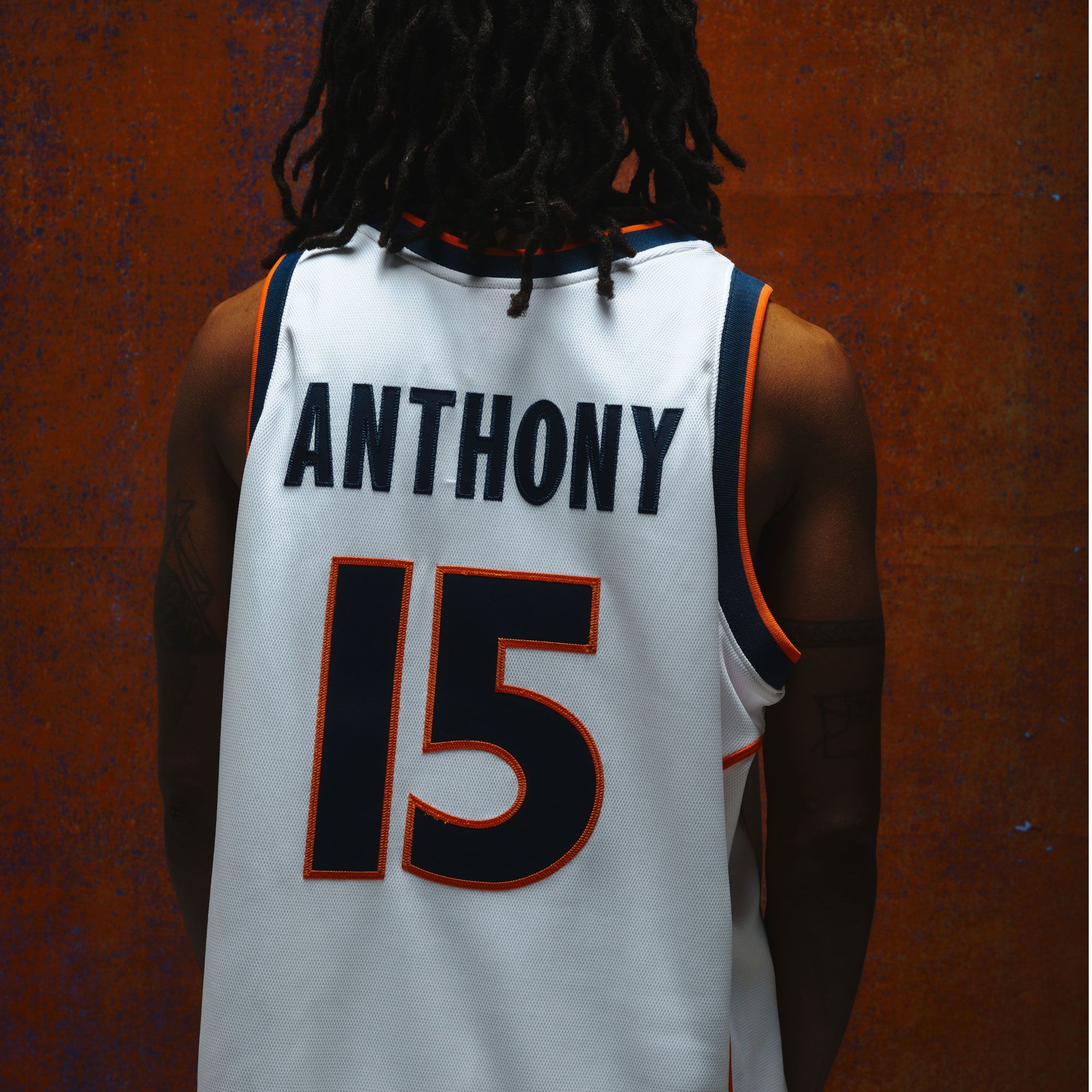 Mitchell & Ness Men's Syracuse Orange Carmelo Anthony #15 White Vintage Power Play Jersey product image