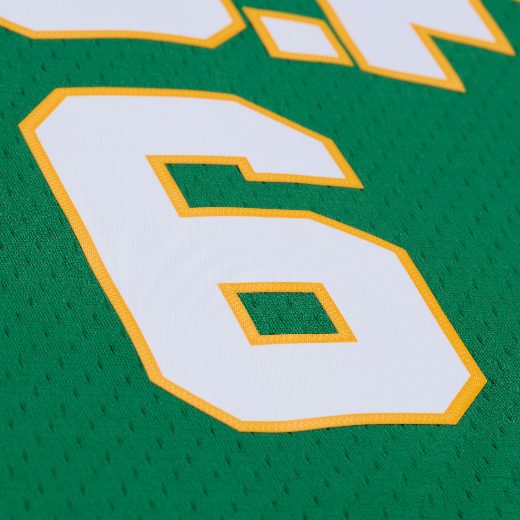 Mitchell & Ness Men's USF Bill Russell #6 Green Replica Throwback Jersey product image