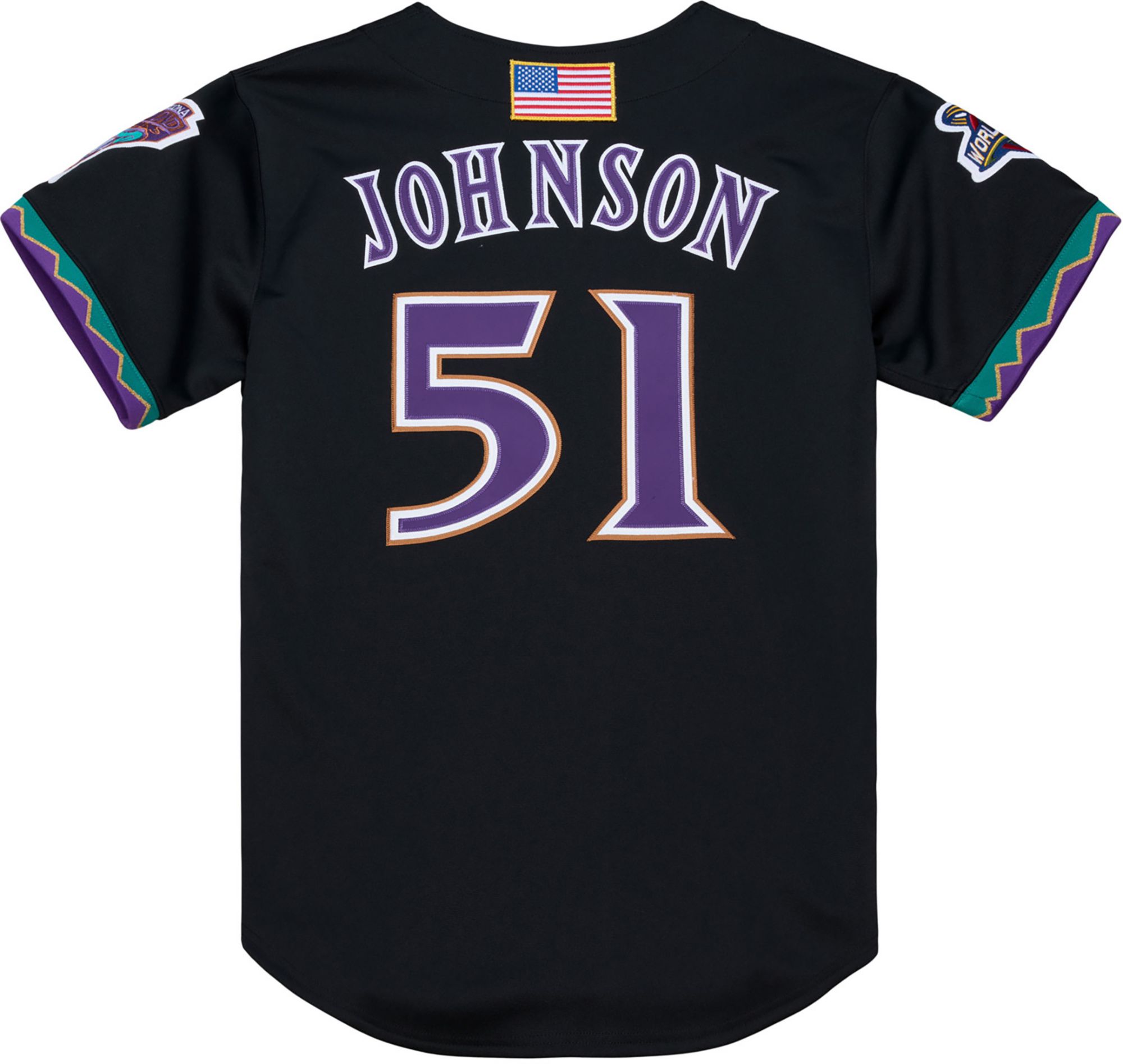 Mitchell & Ness Men's Arizona Diamondbacks Randy Johnson #51 Black Authentic Alternate Jersey product image
