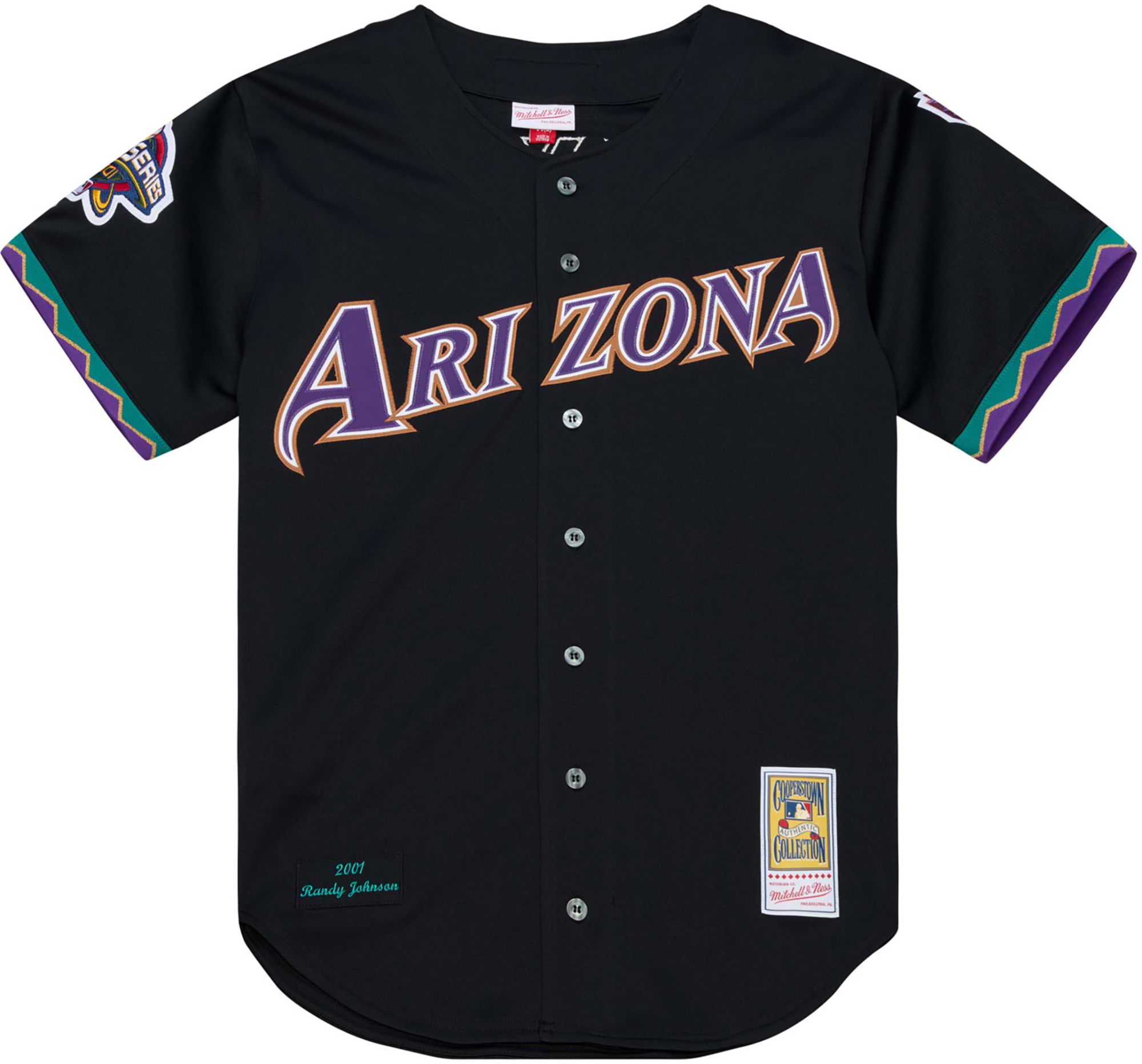 Mitchell & Ness Men's Arizona Diamondbacks Randy Johnson #51 Black Authentic Alternate Jersey product image