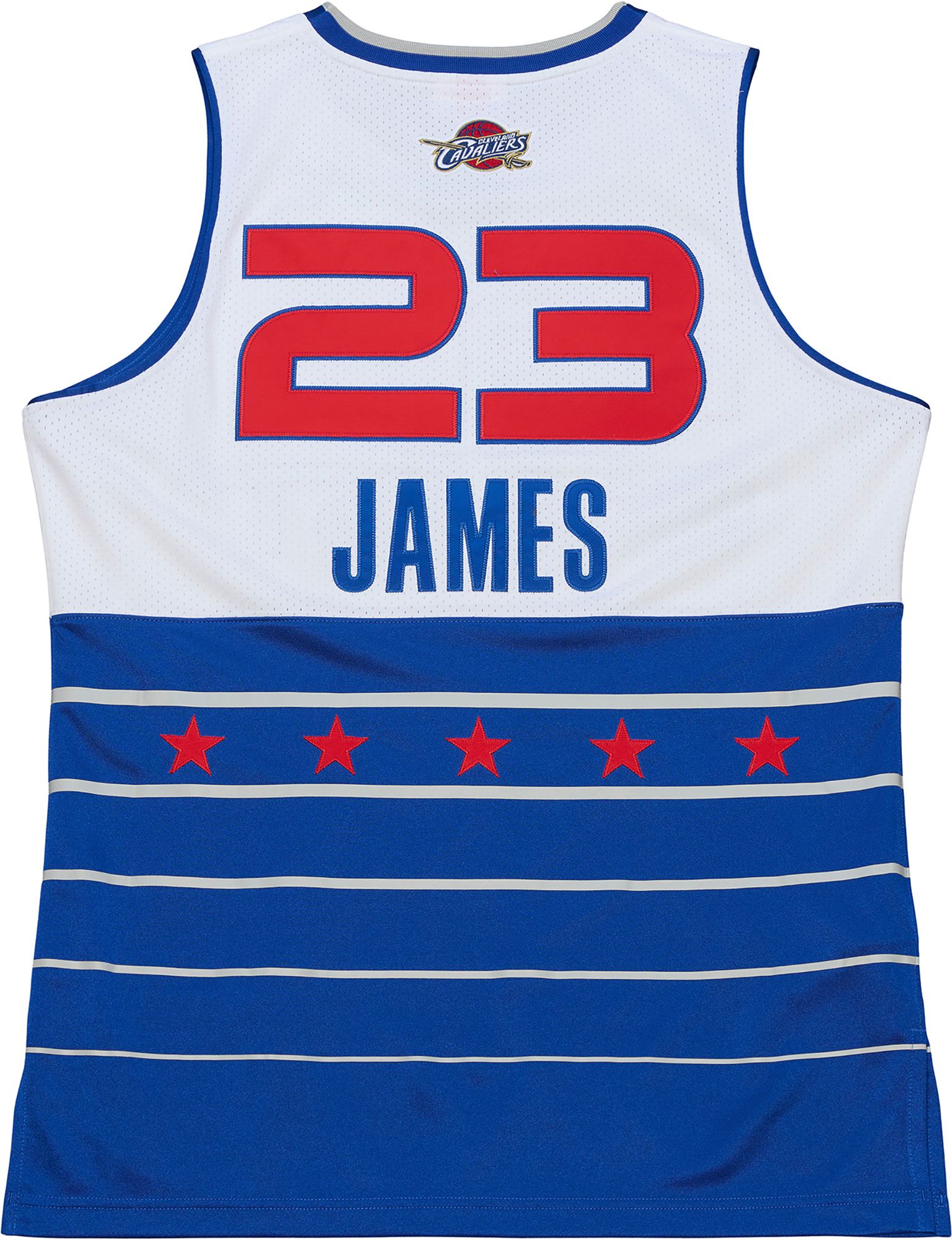 Mitchell & Ness Men's Cleveland Cavaliers LeBron James #23 White Authentic Hardwood Classics Jersey product image