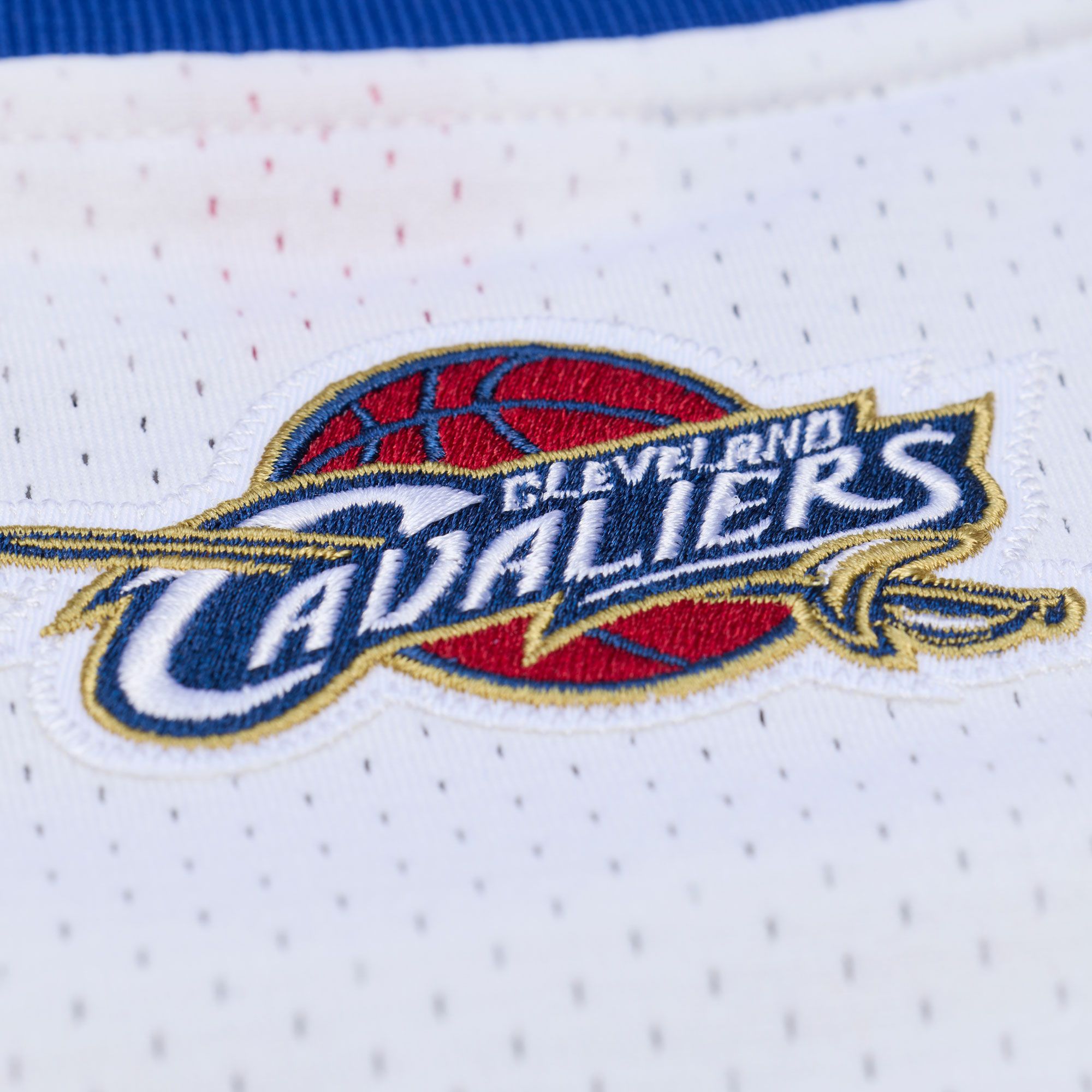 Mitchell & Ness Men's Cleveland Cavaliers LeBron James #23 White Authentic Hardwood Classics Jersey product image