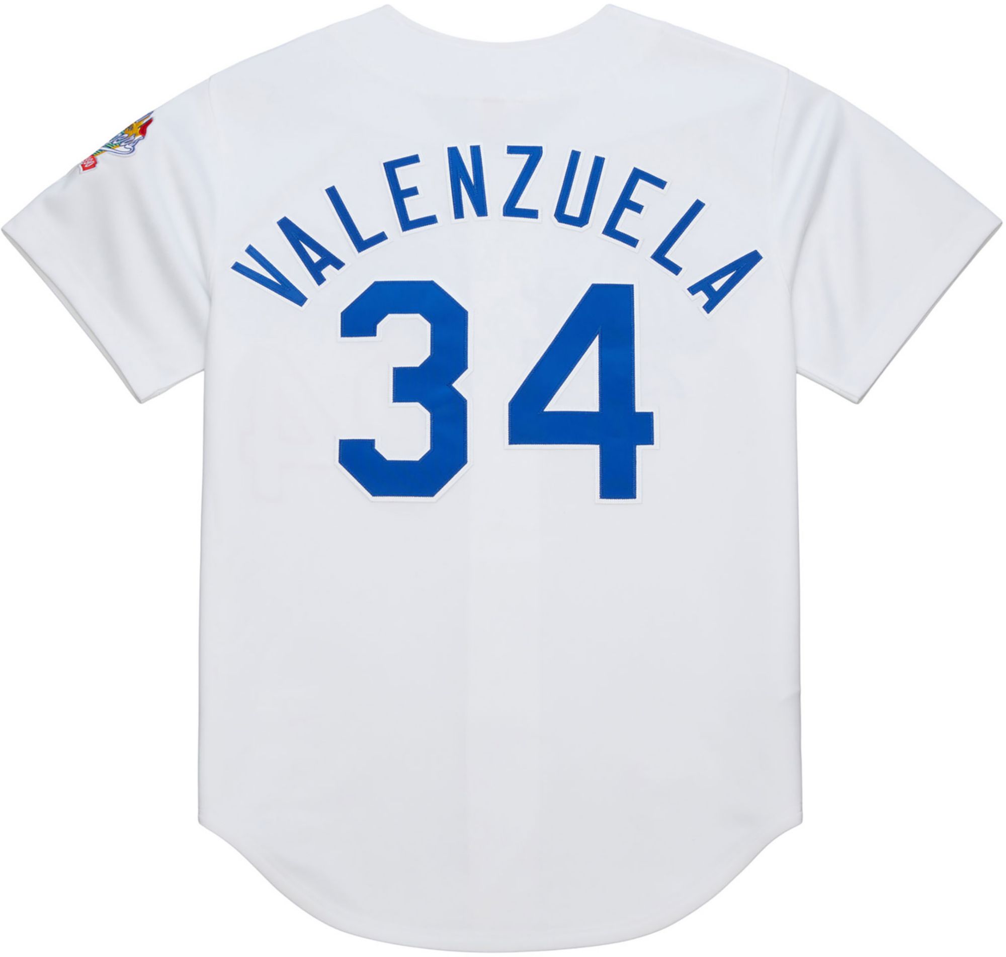 Mitchell & Ness Men's Los Angeles Dodgers White Fernando Valenzuela #34 Cooperstown Authentic Jersey product image