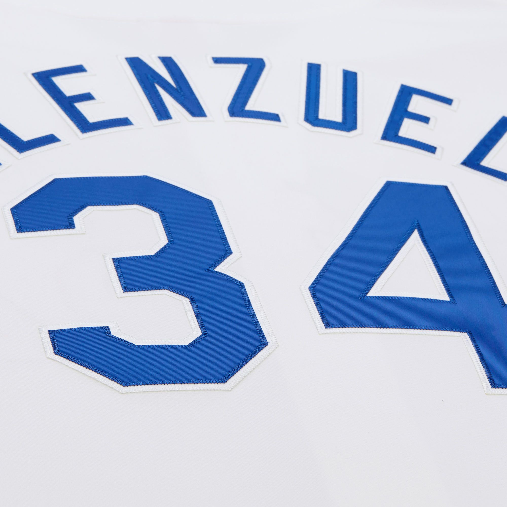 Mitchell & Ness Men's Los Angeles Dodgers White Fernando Valenzuela #34 Cooperstown Authentic Jersey product image