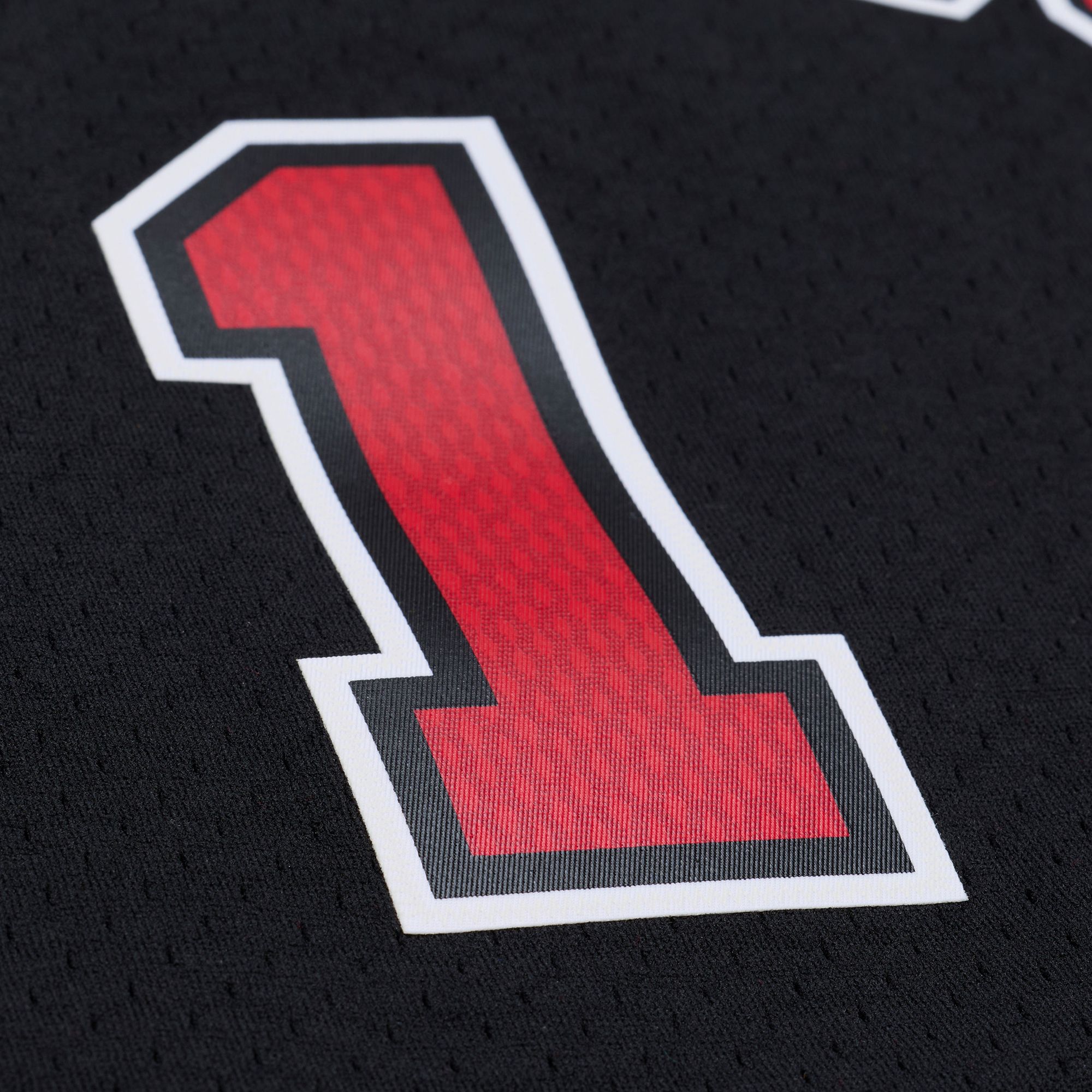 Mitchell & Ness Adult Chicago Bulls Derrick Rose #1 Black Hardwood Classic 2010 Replica Jersey product image