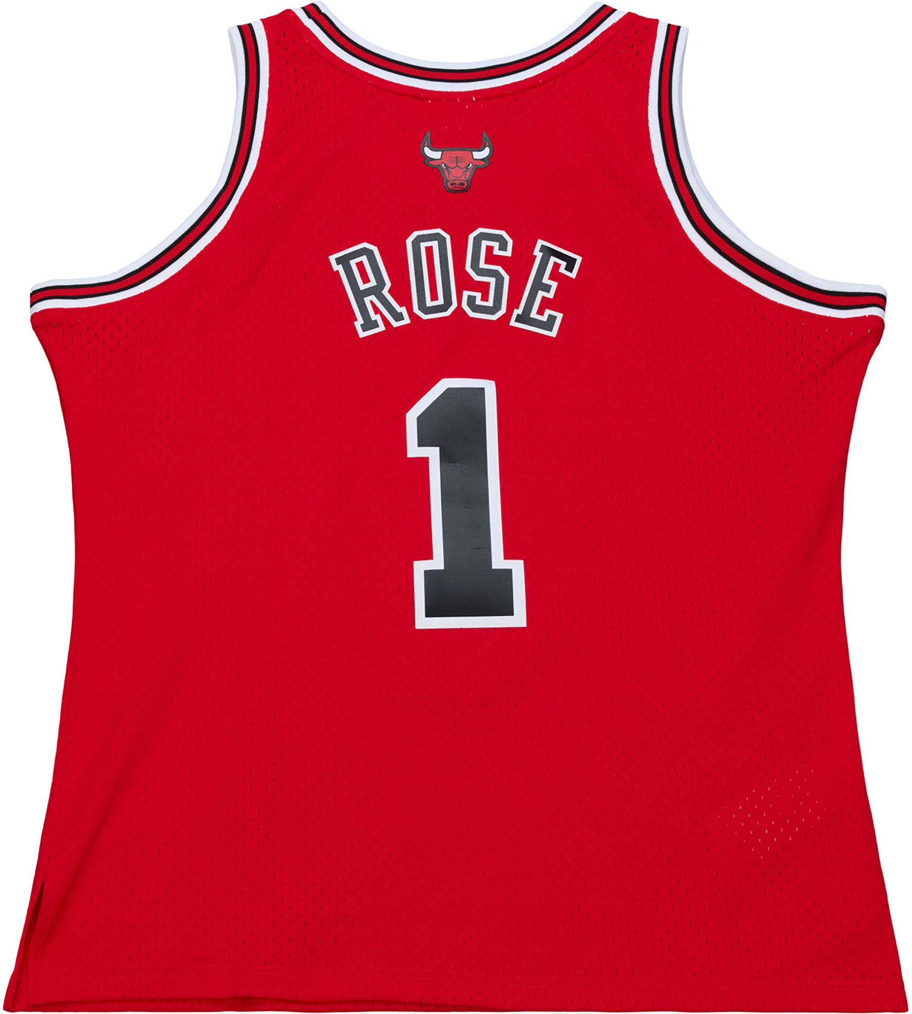 Mitchell & Ness Adult Chicago Bulls Derrick Rose #1 Red Hardwood Classic 2008 Replica Jersey product image