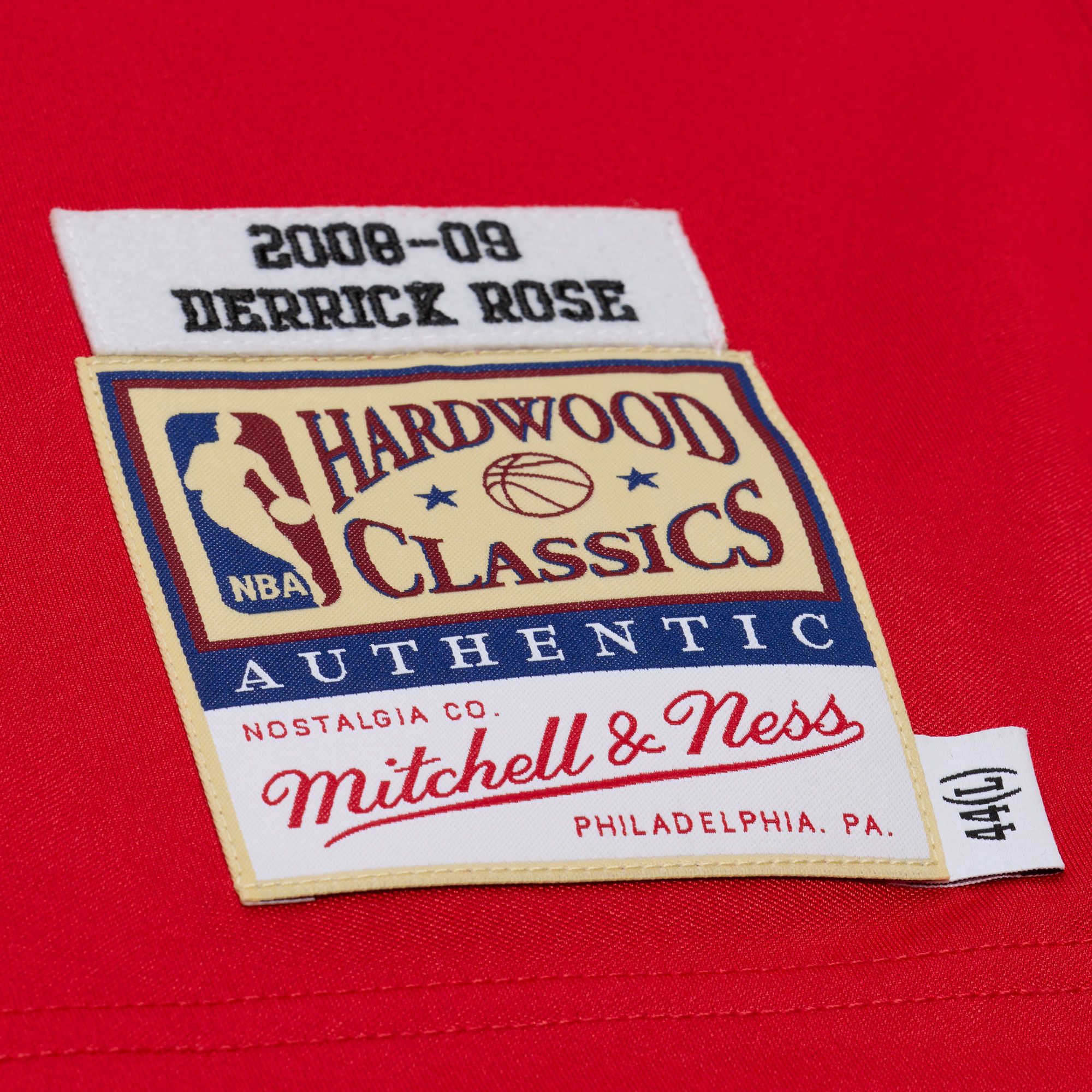 Mitchell & Ness Adult Chicago Bulls Derrick Rose #1 Red Hardwood Classic 2008 Authentic Jersey product image