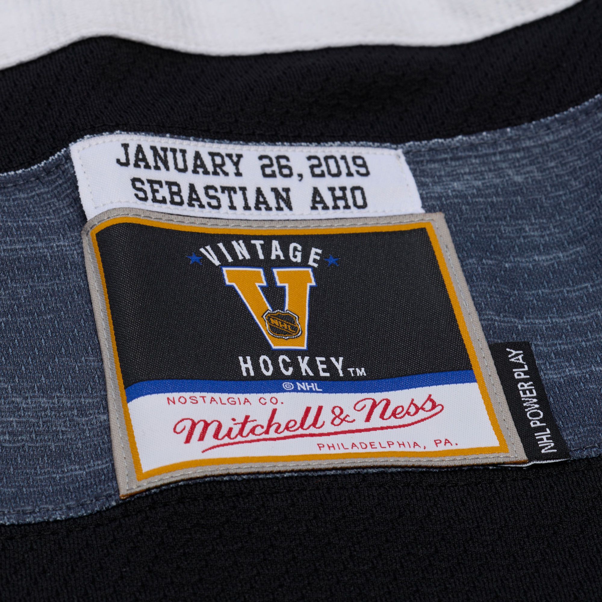 Mitchell & Ness Men's Seattle Kraken Black/White Sebastian Aho #20 All Star Game 2019 Jersey product image