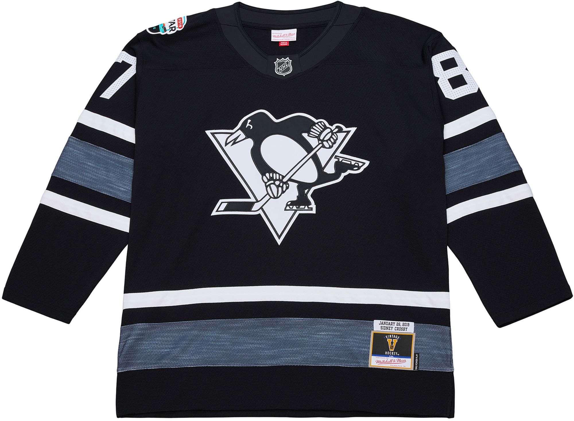 Mitchell & Ness Men's Seattle Kraken Black/White Sidney Crosby #87 All Star Game 2019 Jersey product image