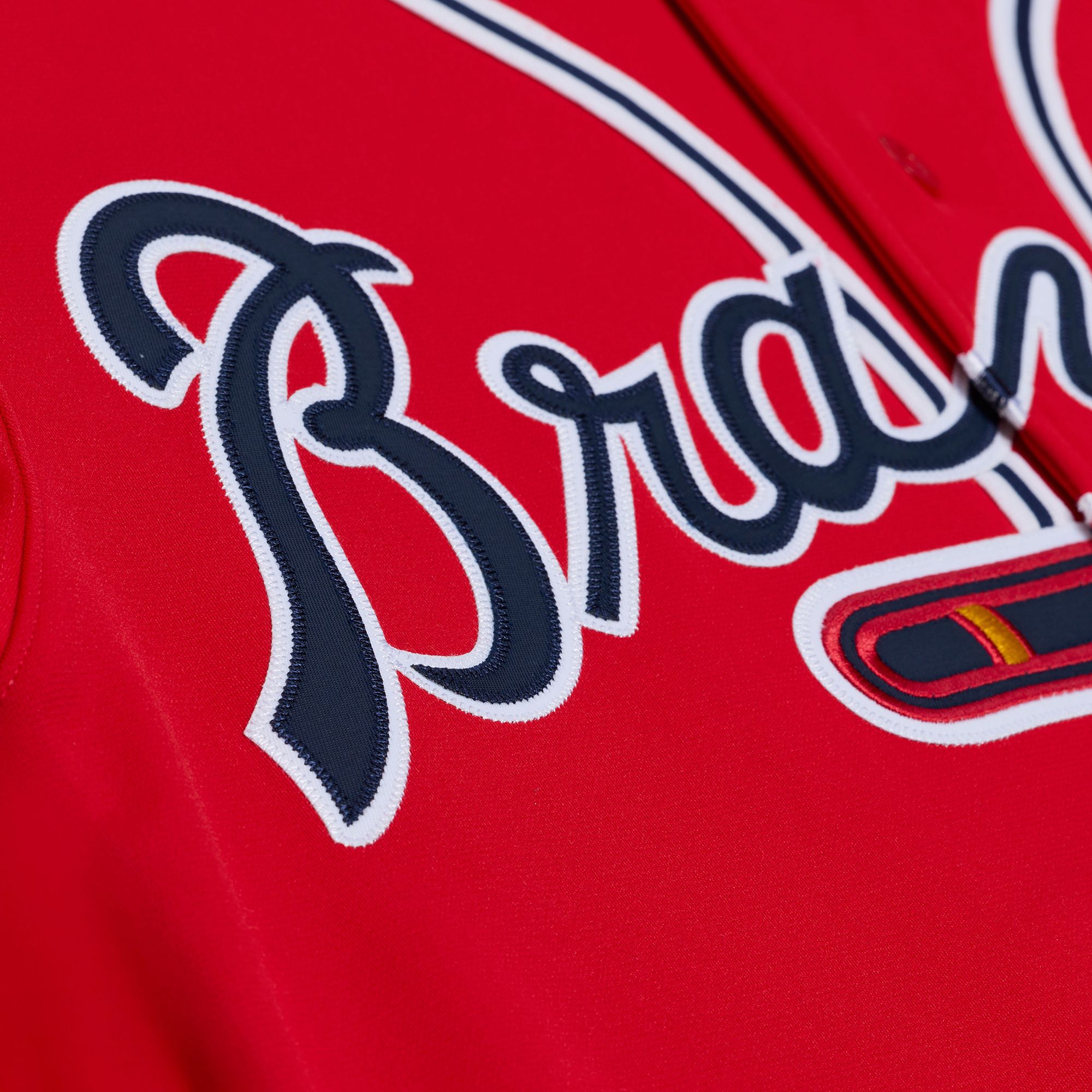 Mitchell & Ness Men's Atlanta Braves Chipper Jones #10 Red Authentic Alternate Jersey product image