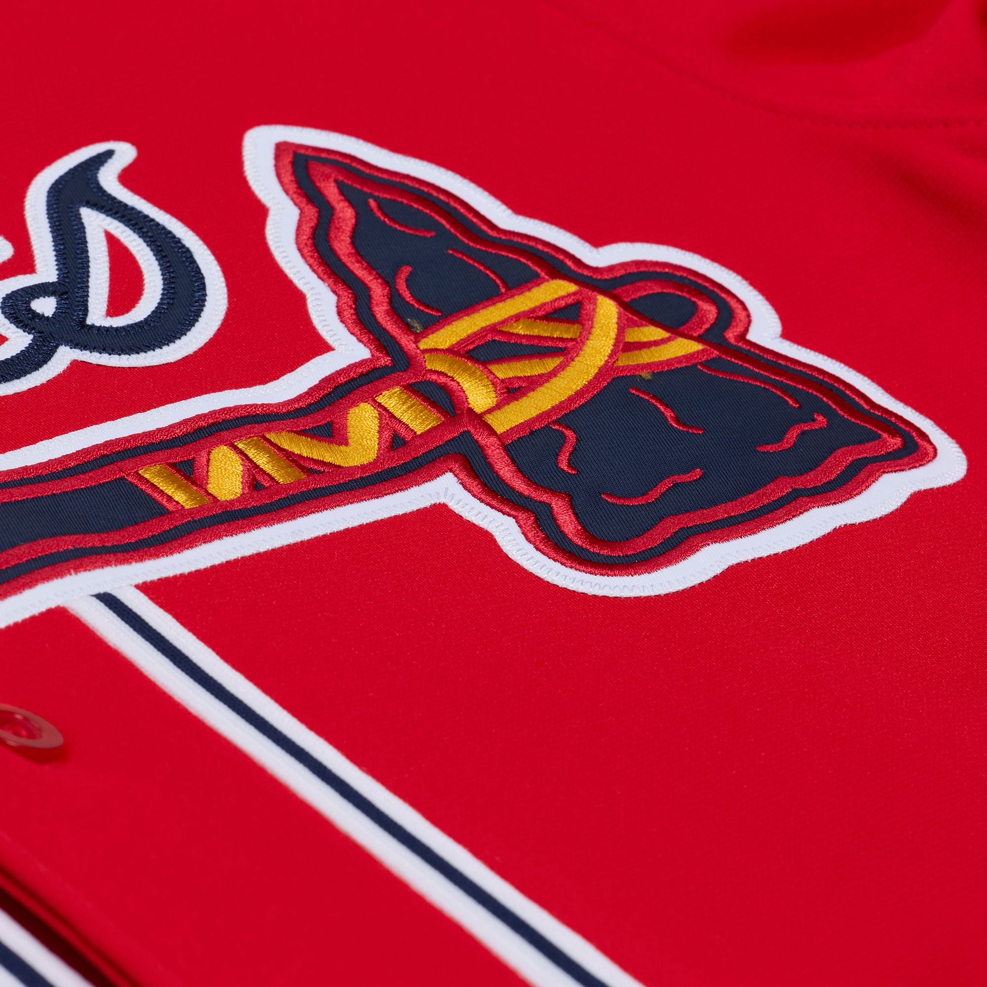 Mitchell & Ness Men's Atlanta Braves Chipper Jones #10 Red Authentic Alternate Jersey product image