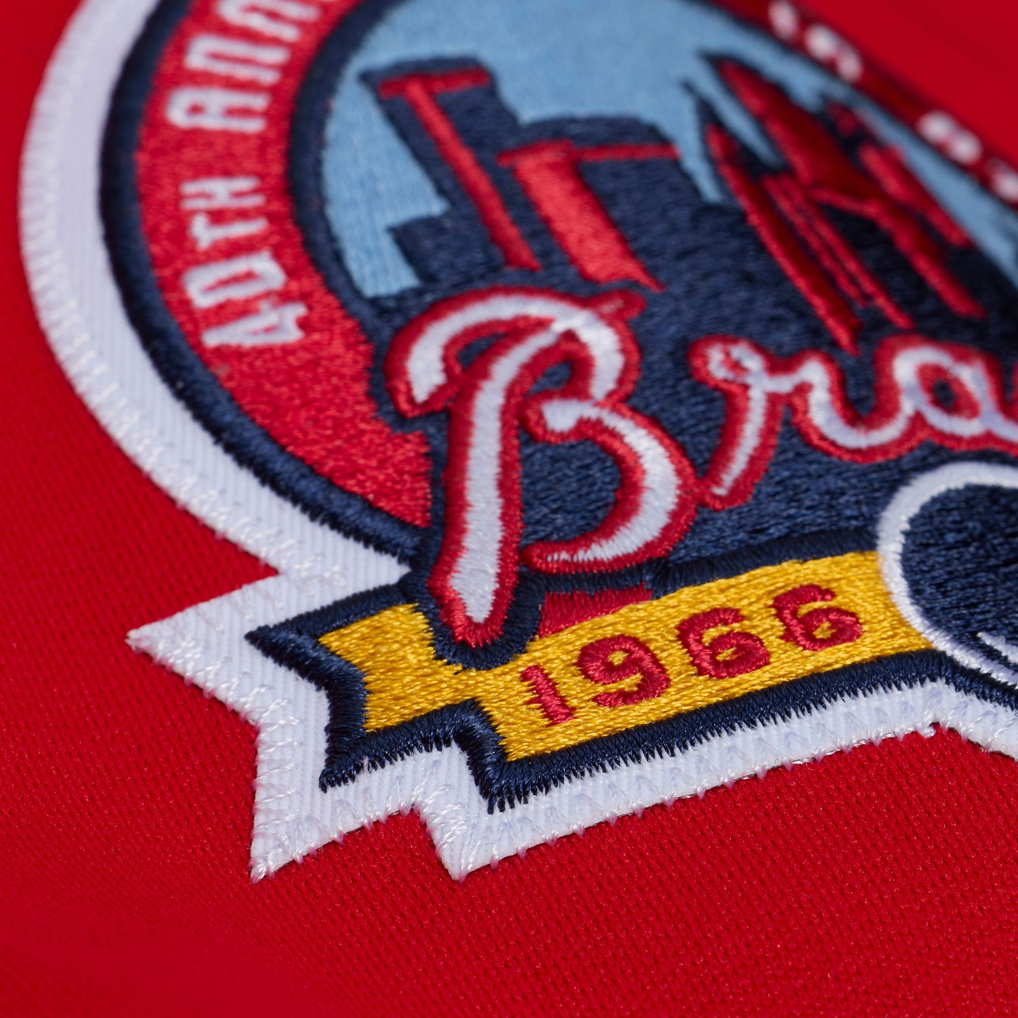 Mitchell & Ness Men's Atlanta Braves Chipper Jones #10 Red Authentic Alternate Jersey product image