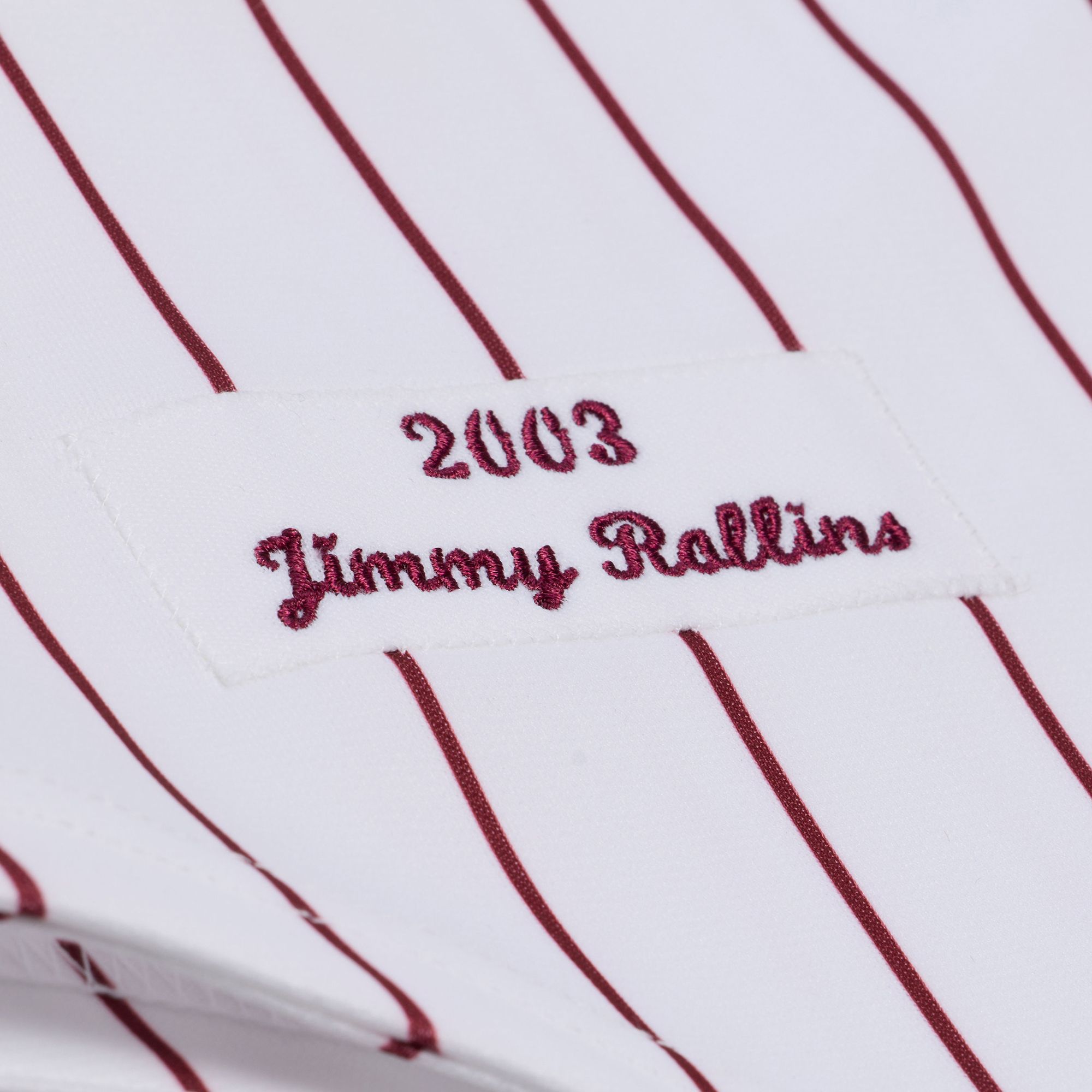 Mitchell & Ness Men's Philadelphia Phillies Jimmy Rollins #11 White Authentic Home Jersey product image