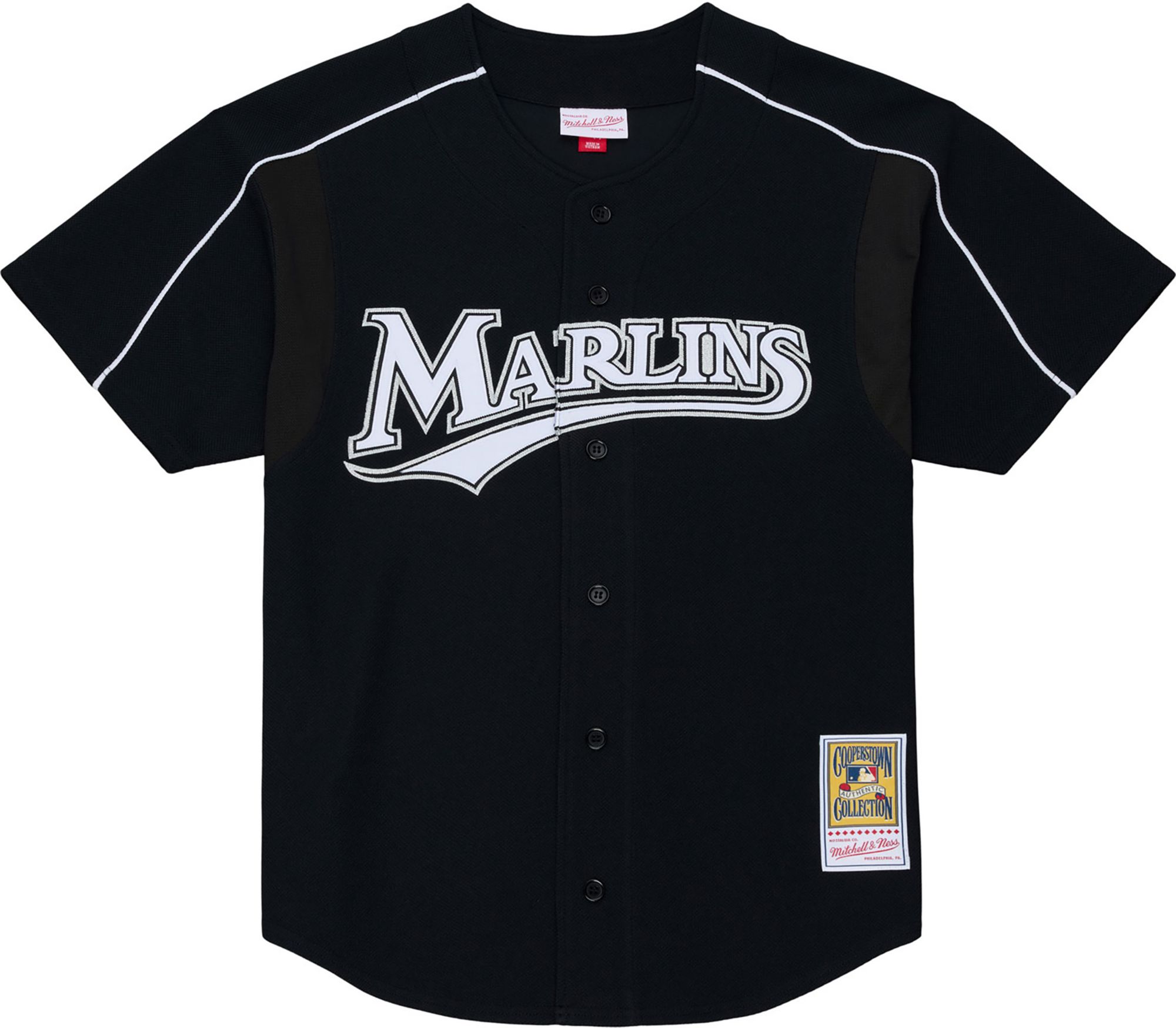 Mitchell & Ness Men's Miami Marlins Melky Cabrera #53 Black Mesh Alternate Jersey product image