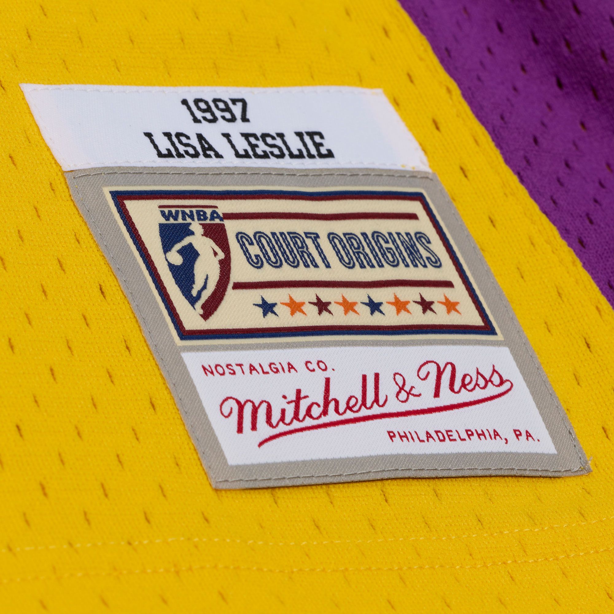 Mitchell & Ness Men's Los Angeles Sparks Yellow Lisa Leslie Retro Jersey product image