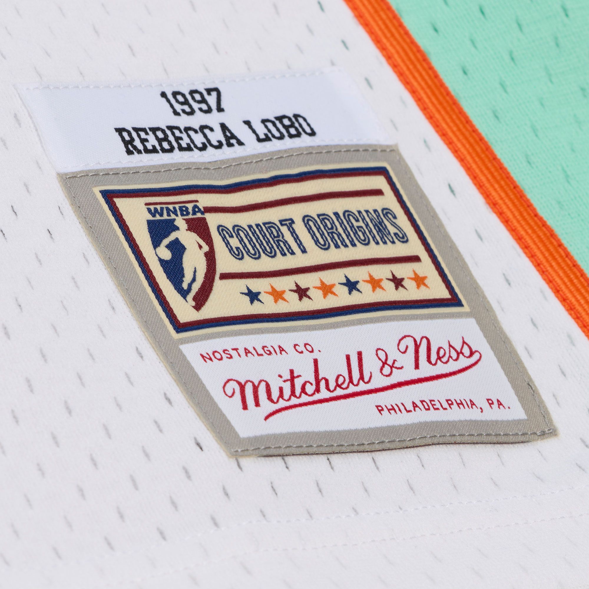 Mitchell & Ness Men's New York Liberty White Rebecca Lobo Retro Jersey product image