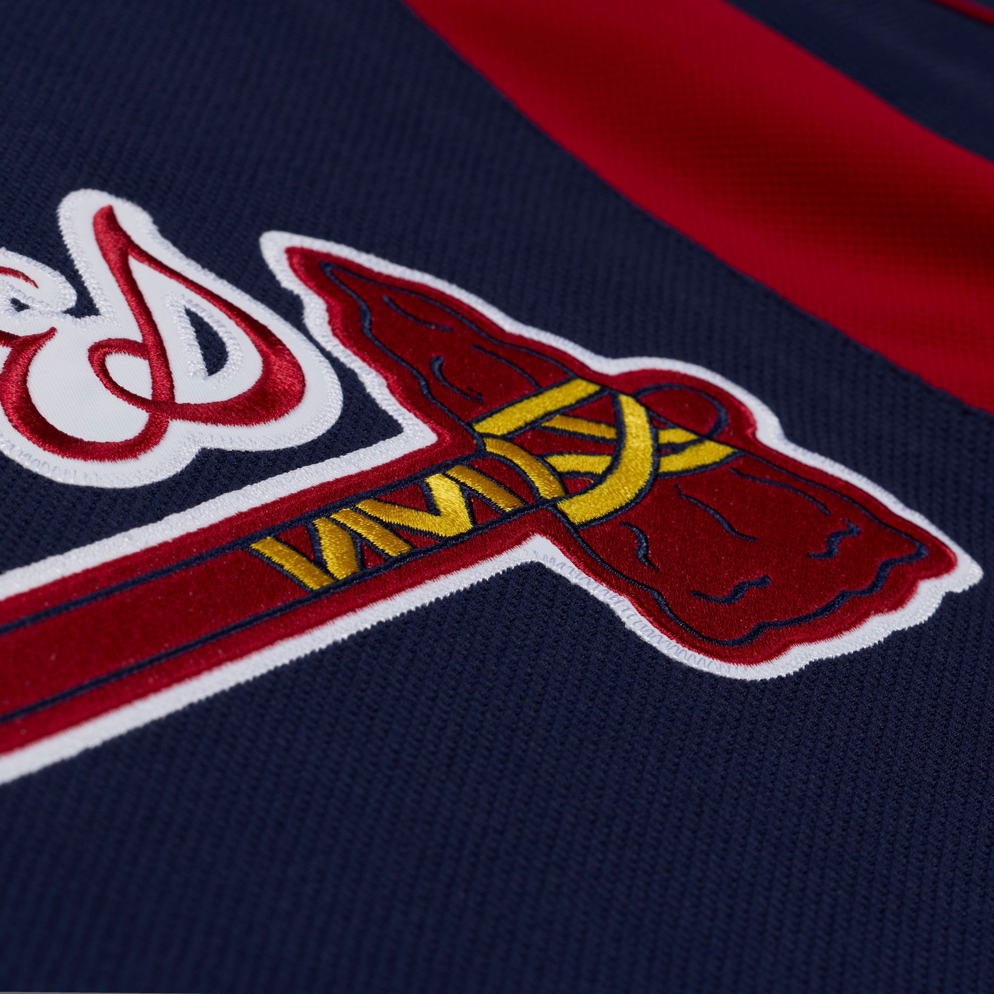 Mitchell & Ness Men's Atlanta Braves Andruw Jones #25 Navy Mesh Jersey product image