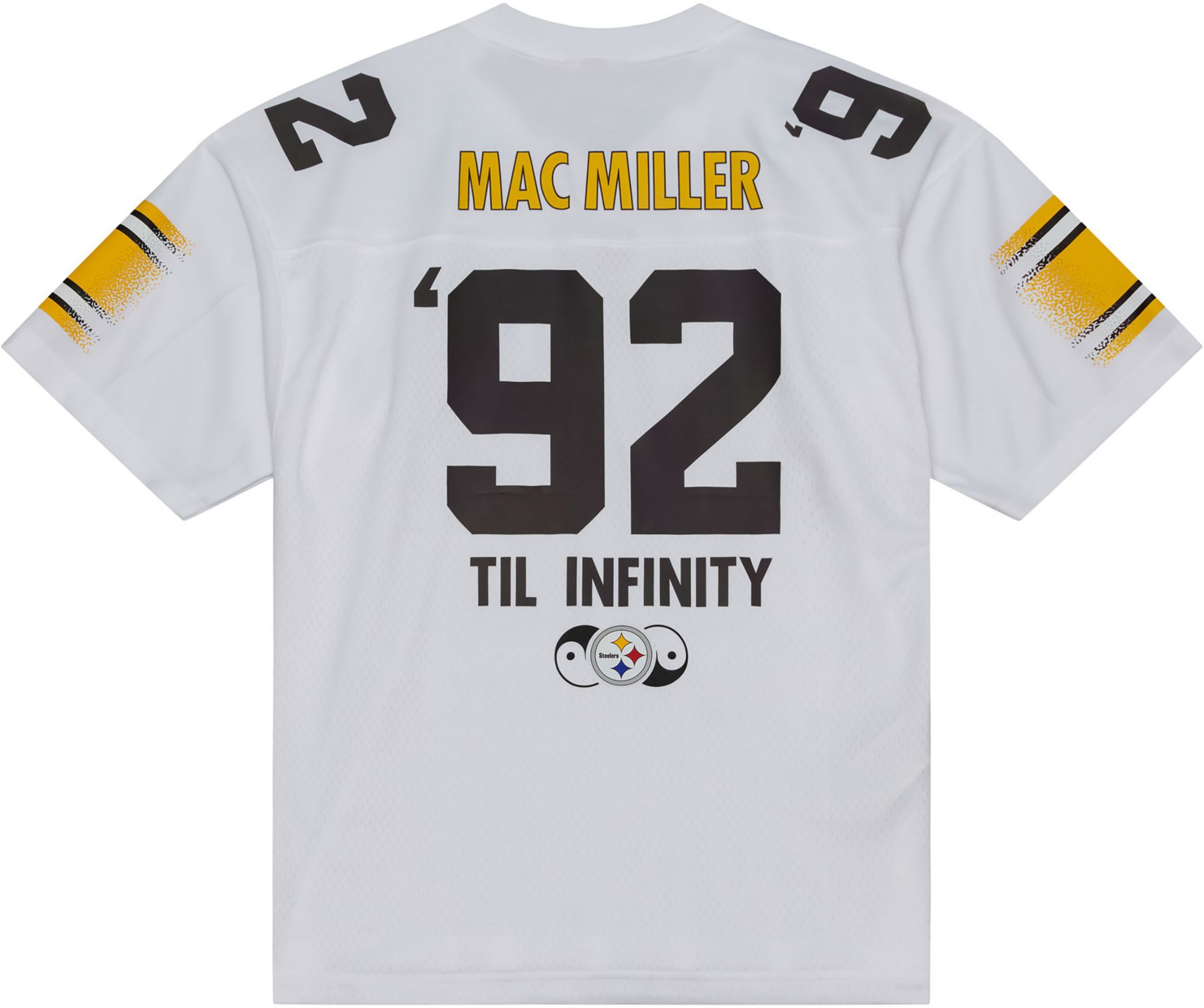 Mitchell & Ness Men's NFL Pittsburgh Steelers x Mac Miller White Legacy Jersey product image