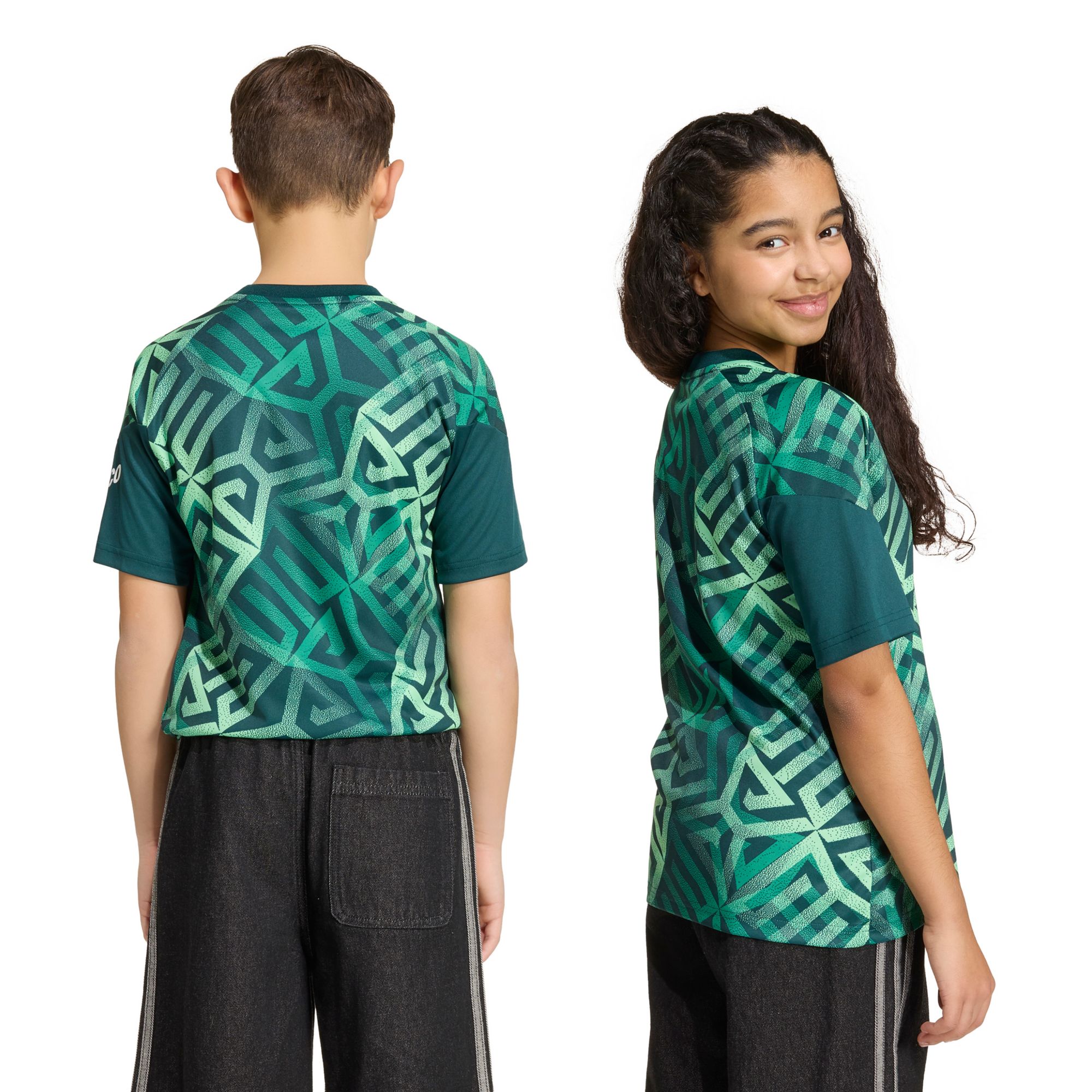 adidas Youth Mexico Green 2026 Home Prematch Jersey product image