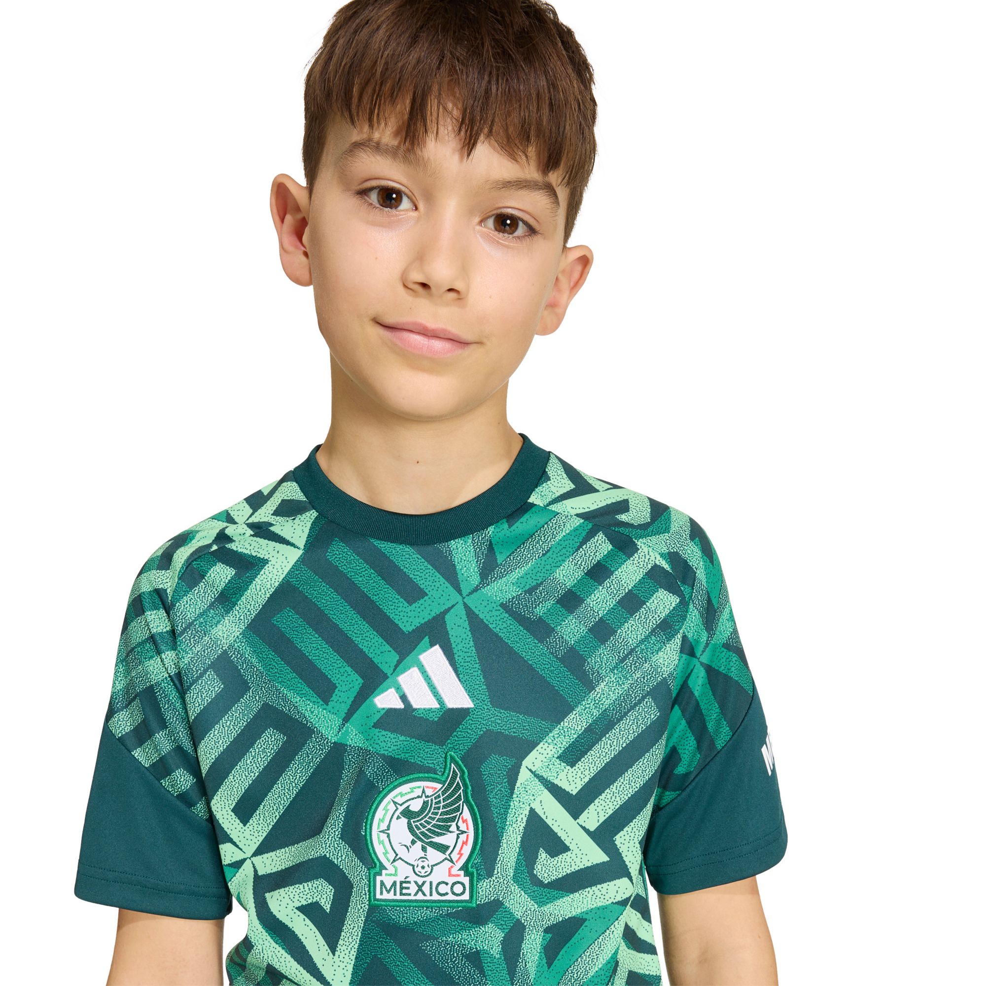 adidas Youth Mexico Green 2026 Home Prematch Jersey product image