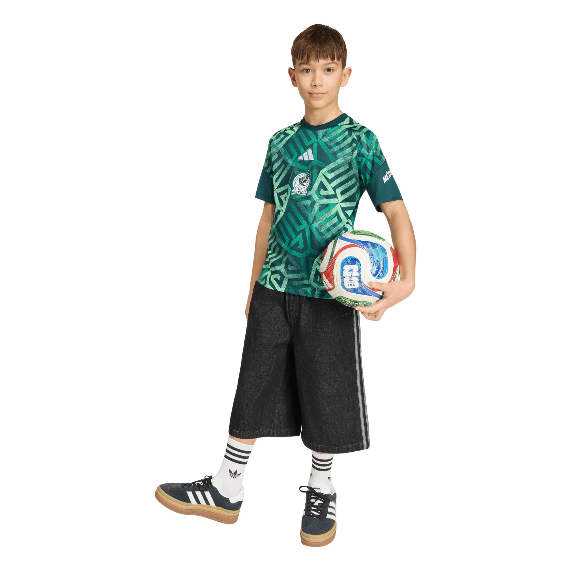 adidas Youth Mexico Green 2026 Home Prematch Jersey product image