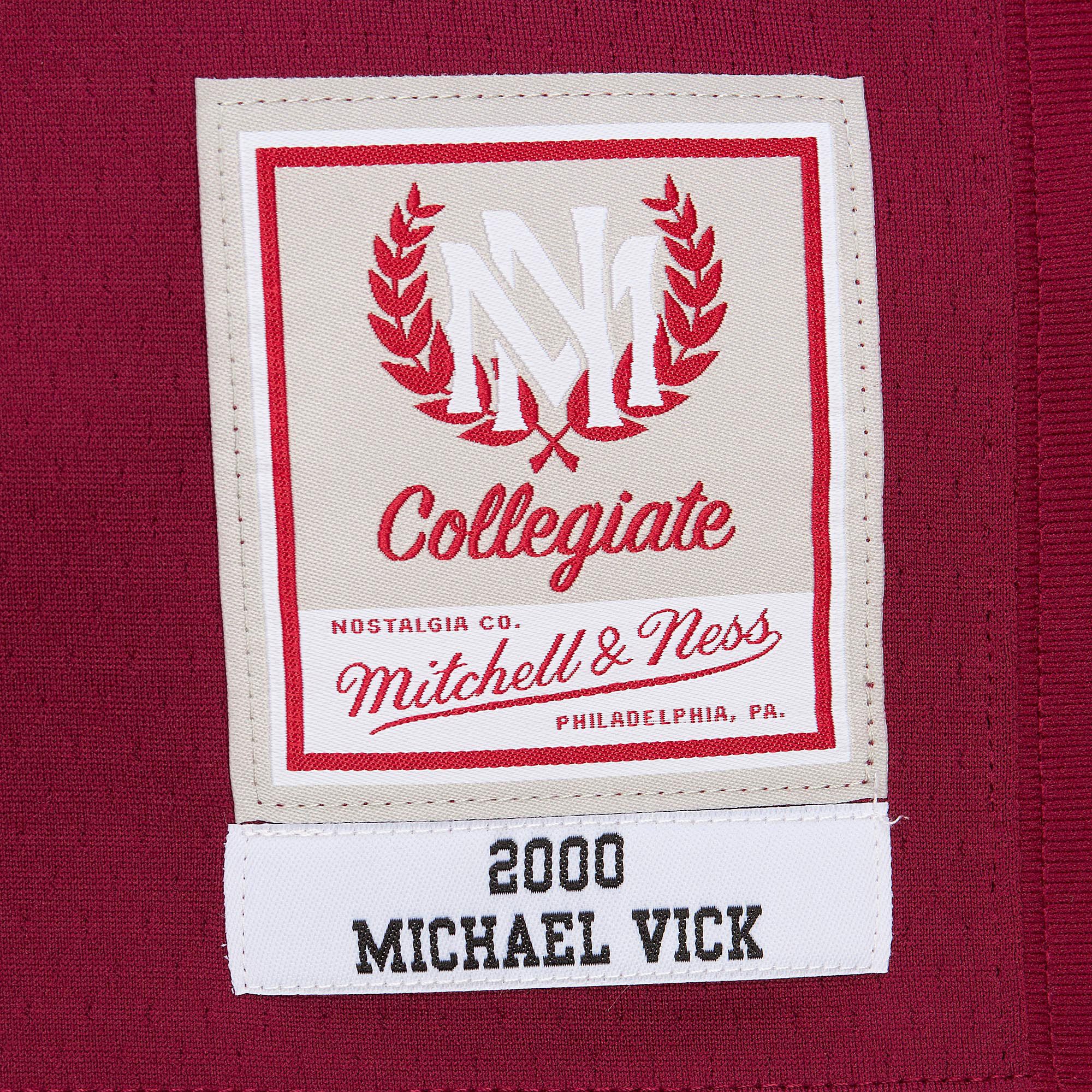 Mitchell & Ness Men's Virginia Tech Hokies Michael Vick #7 Maroon 2000 Replica Authentic Throwback Football Jersey product image