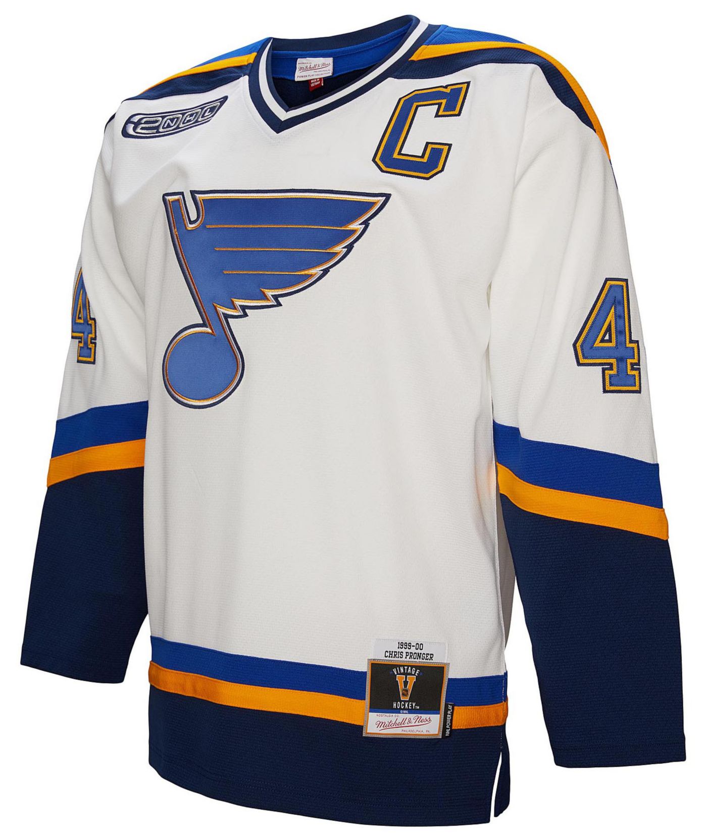 Mitchell Ness Men s St. Louis Blues Chris Pronger 44 1999 Vintage Away Replica Jersey Dick s Sporting Goods