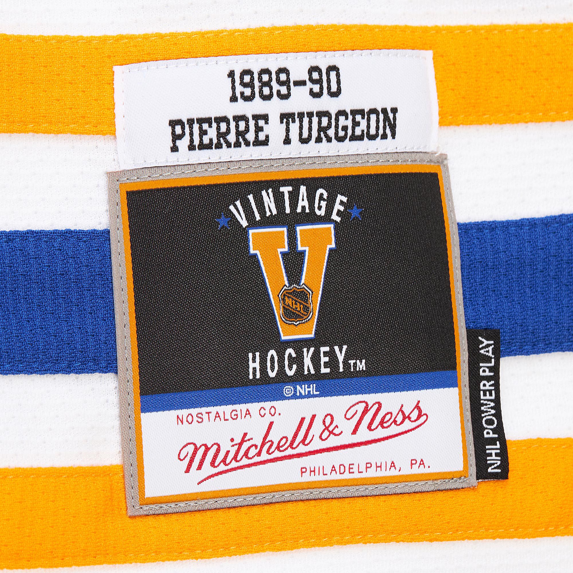 Mitchell & Ness Men's Buffalo Sabres Pierre Turgeon #77 1989 Vintage Away Replica Jersey product image