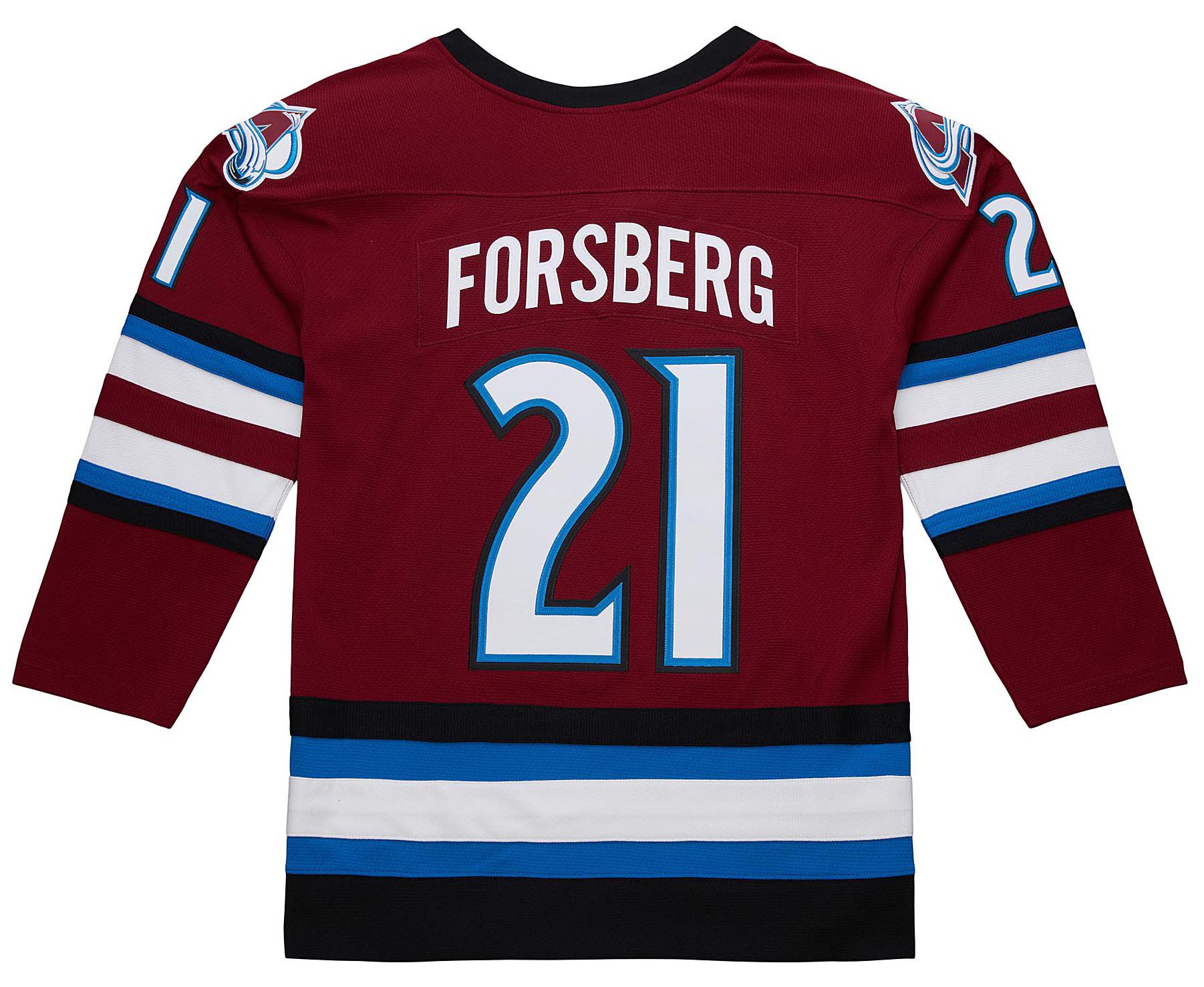 Mitchell & Ness Men's Colorado Avalanche Peter Forsberg #21 2001 Vintage Alternate Replica Jersey product image