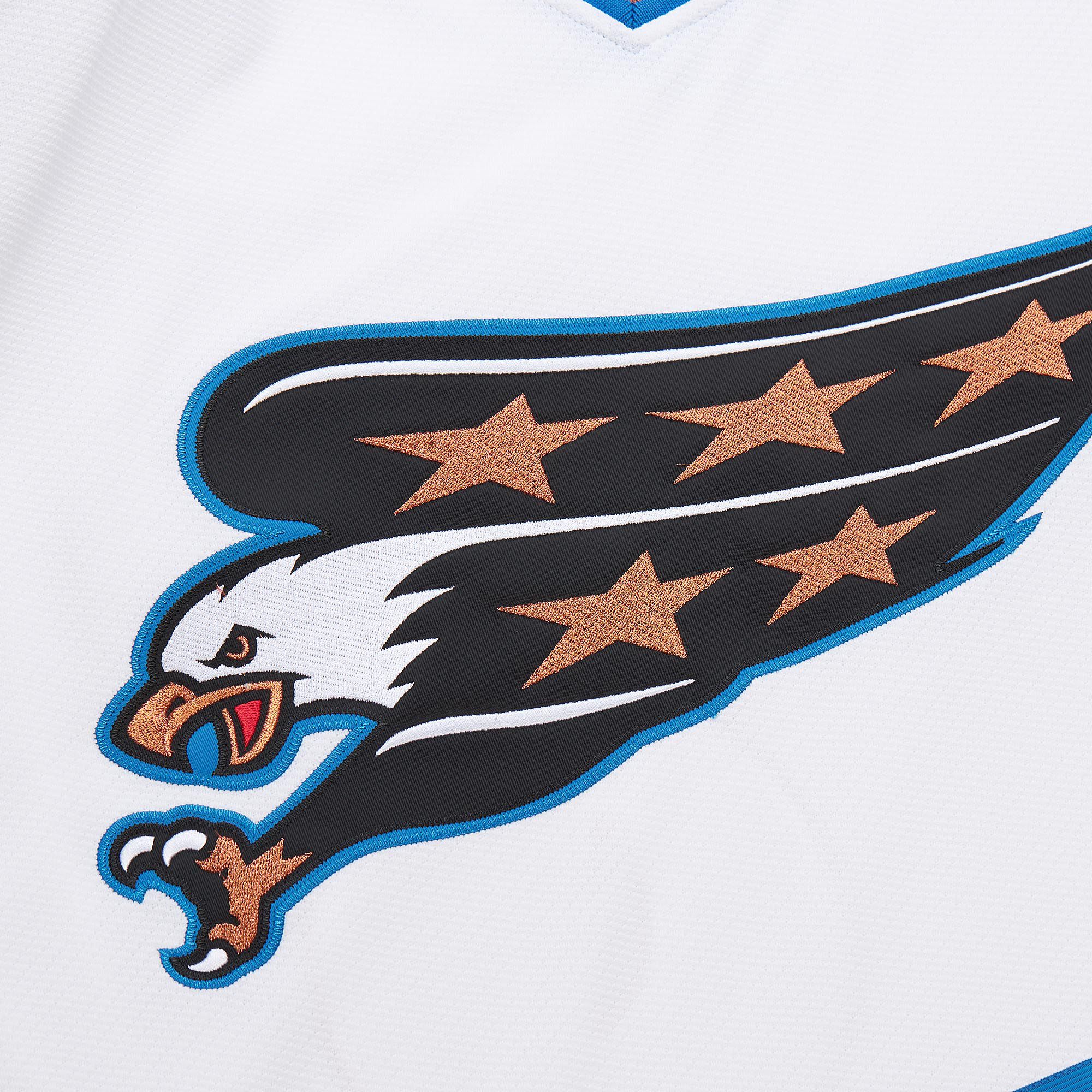 Mitchell & Ness Men's Washington Capitals Alex Ovechkin #8 2005 White Power Play Vintage Replica Jersey product image