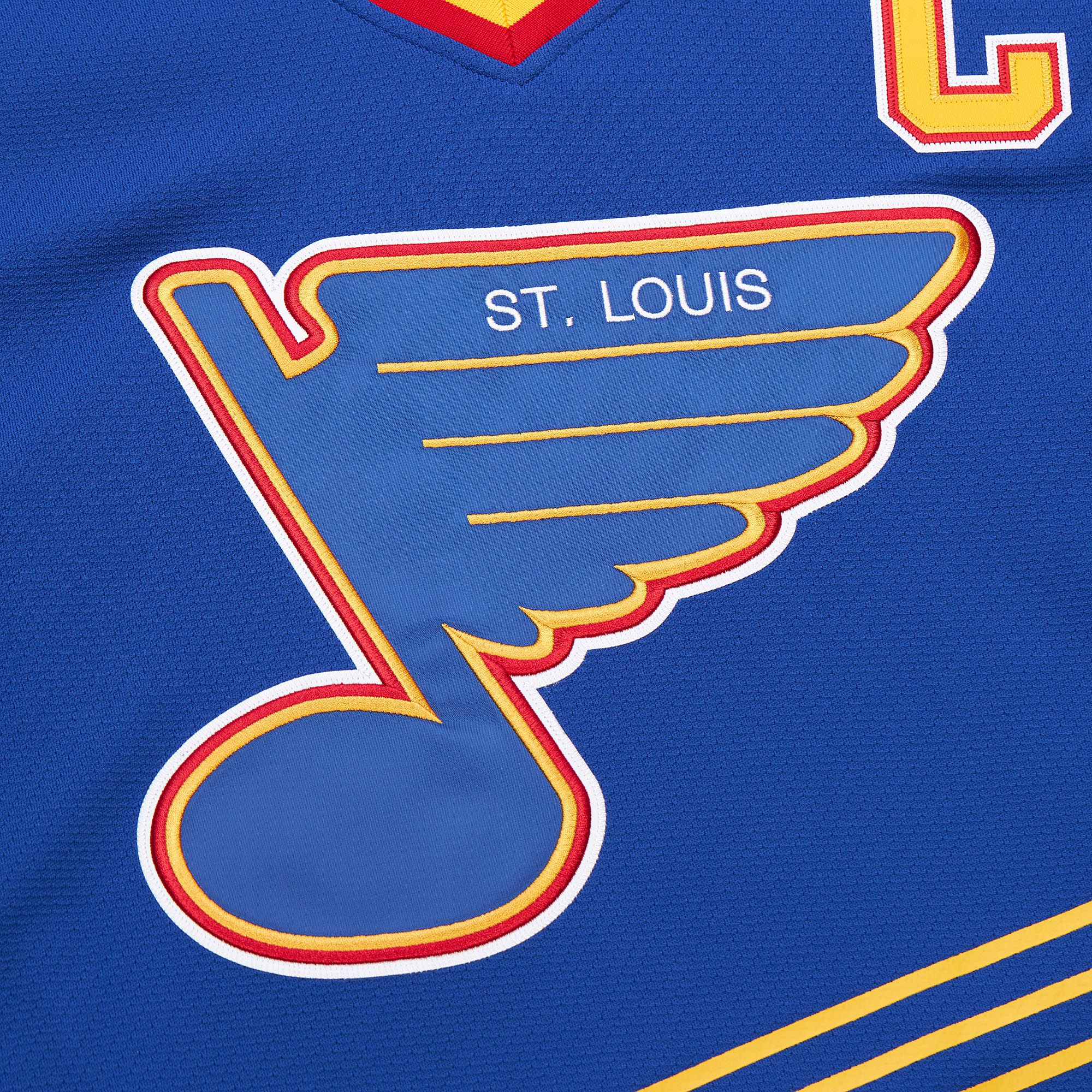 Mitchell & Ness Men's St. Louis Blues Wayne Gretzky #99 1995 Blue Power Play Vintage Replica Jersey product image