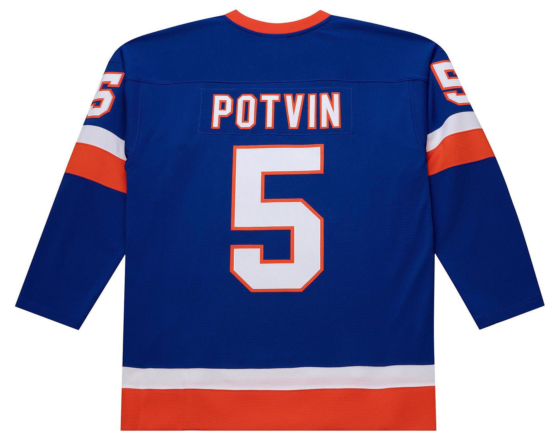 Mitchell & Ness Men's New York Islanders Denis Potvin #5 1982 Vintage Alternate Replica Jersey product image