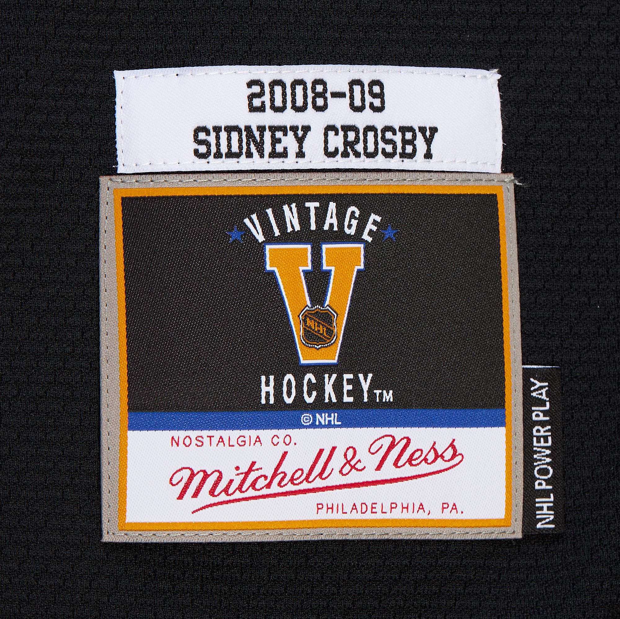 Mitchell & Ness Men's Pittsburgh Penguins Sidney Crosby #87 2008 Black Power Play Vintage Replica Jersey product image