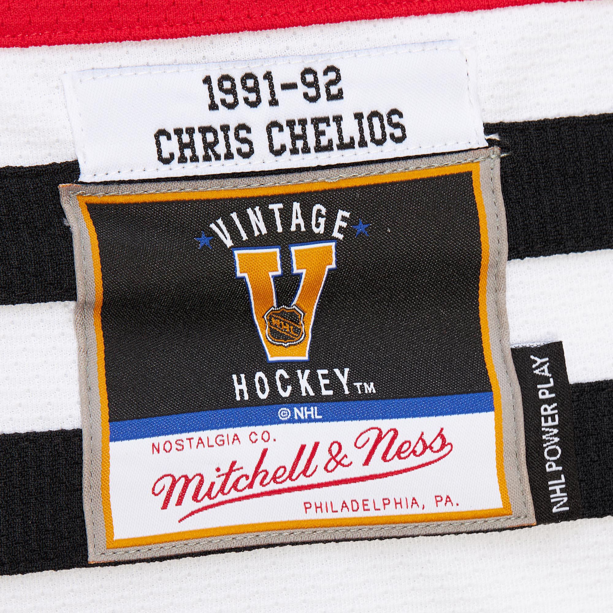 Mitchell & Ness Men's Chicago Blackhawks Chris Chelios #7 1991 Vintage Home Replica Jersey product image
