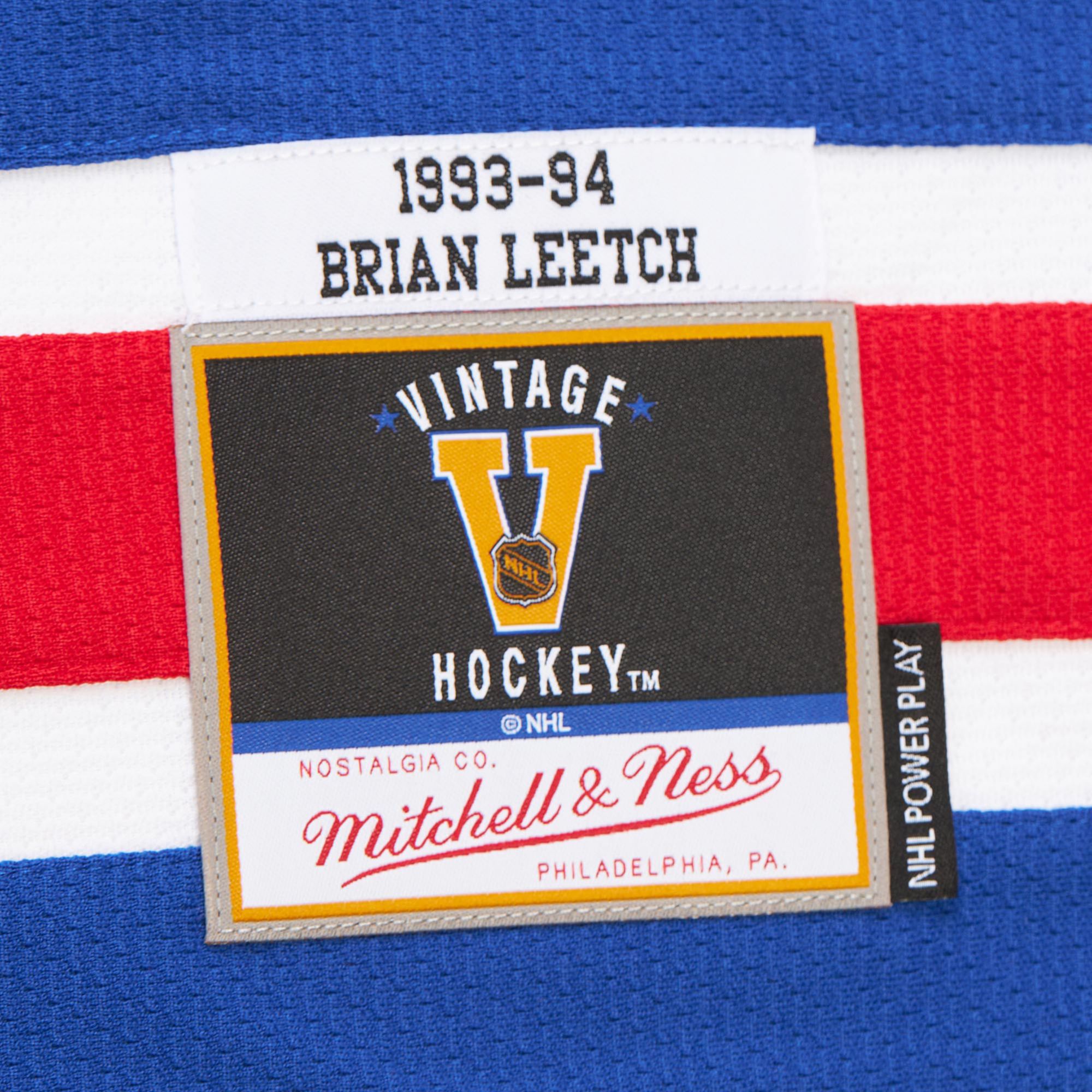 Mitchell & Ness Men's New York Rangers Brian Leetch #2 1993 Vintage Away Replica Jersey product image