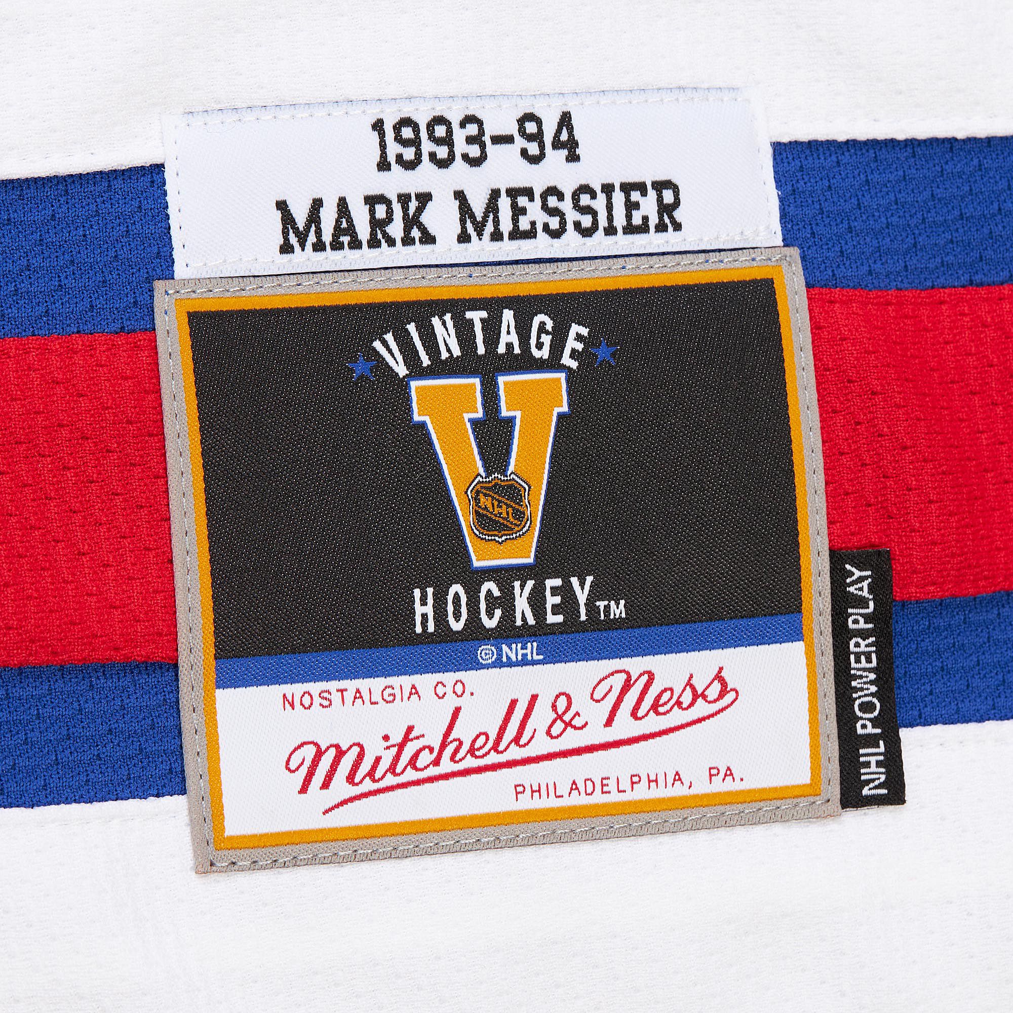 Mitchell & Ness Men's New York Rangers Mark Messier #11 1993 Vintage Alternate Replica Jersey product image