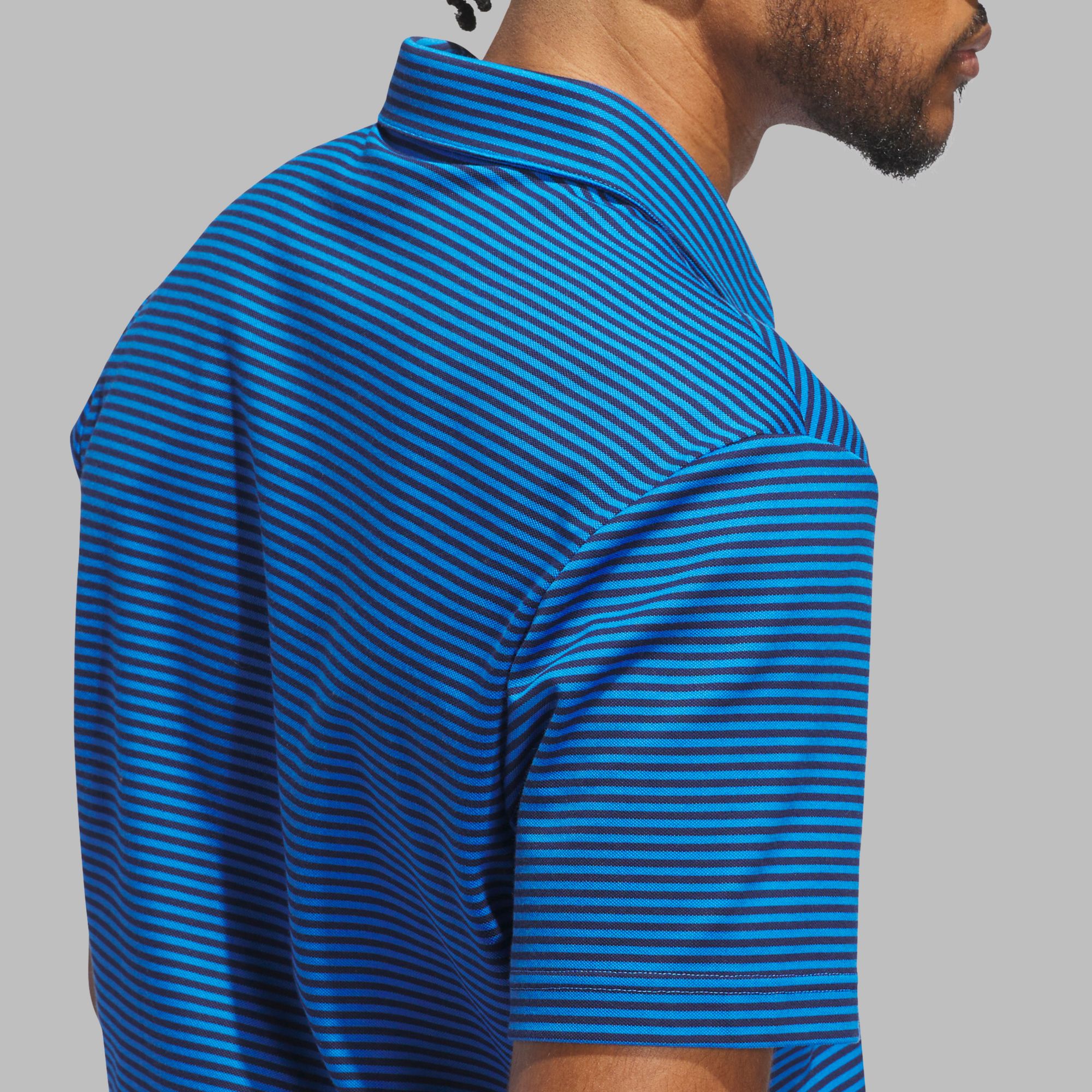 adidas Originals Mens Short sleeve Striped Pique Golf Polo product image