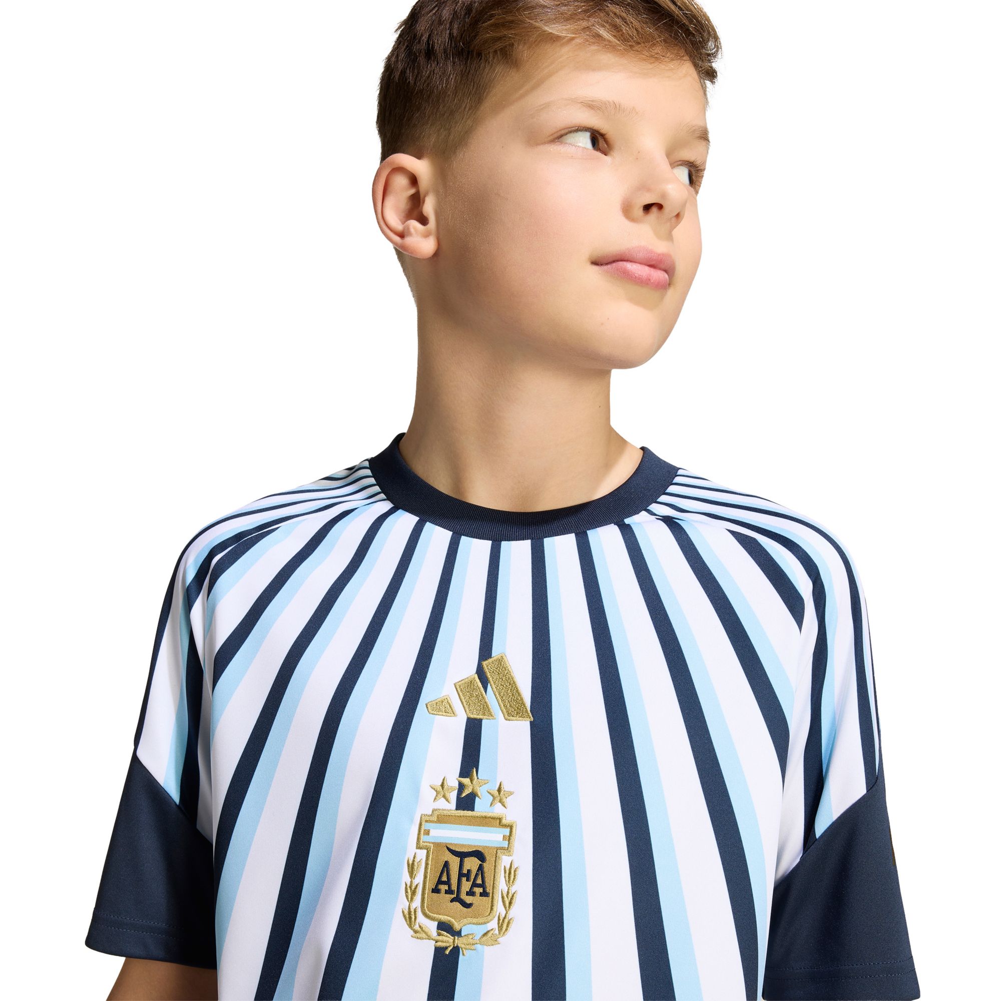 adidas Youth Argentina White 2026 Home Prematch Jersey product image