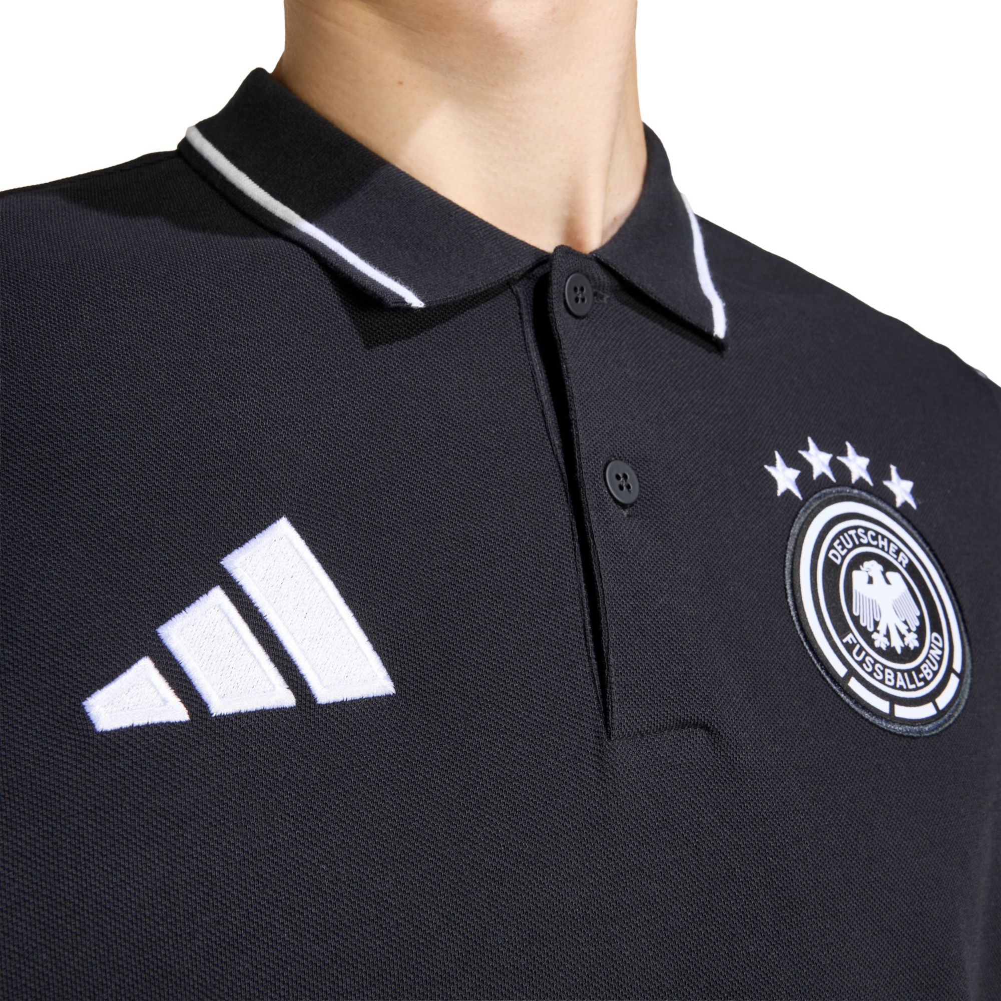 adidas Adult Germany 2026 Black Team Logo Polo product image